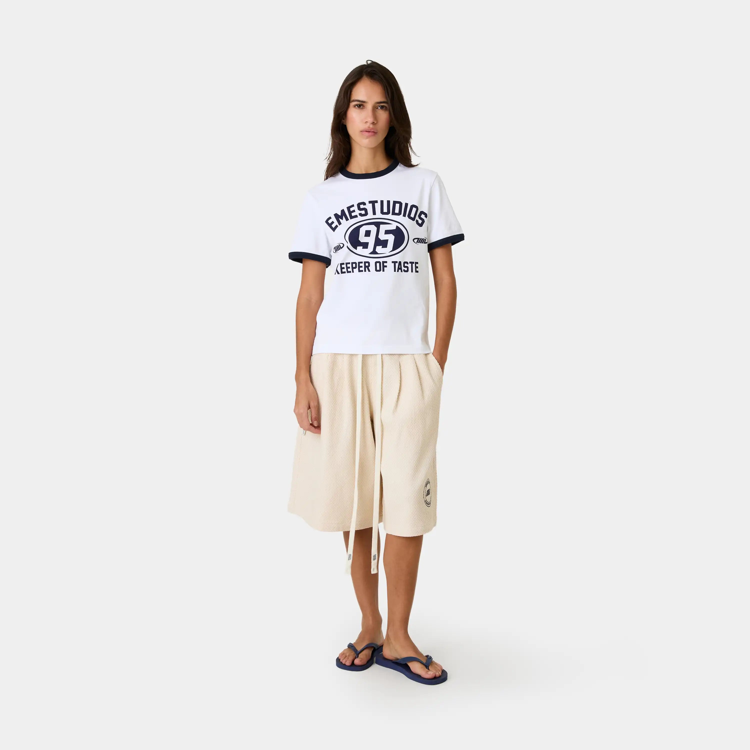 Pitcher Pearl Oversized Tee T-shirts Eme Studios