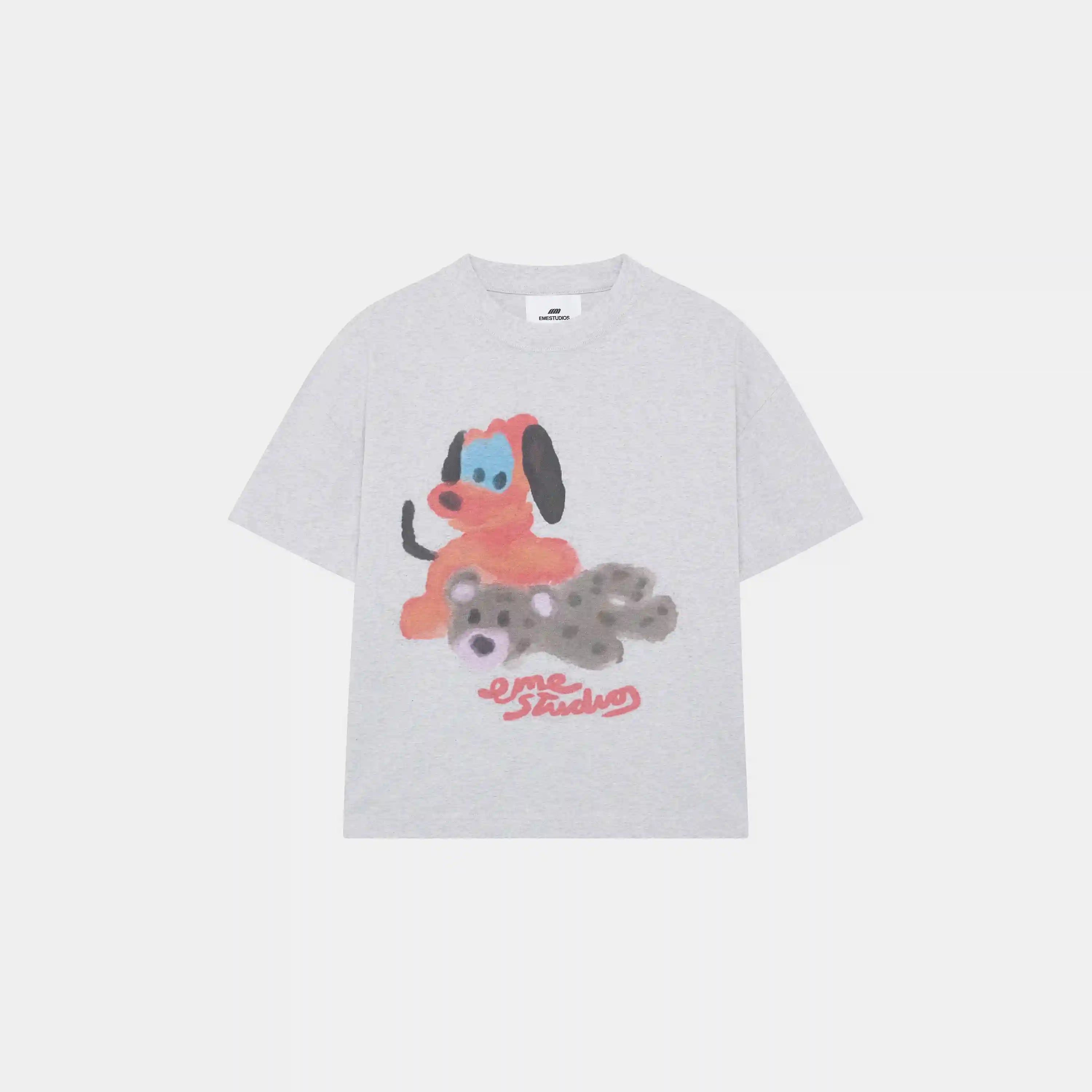 Teddy Heather Grey Oversized Tee