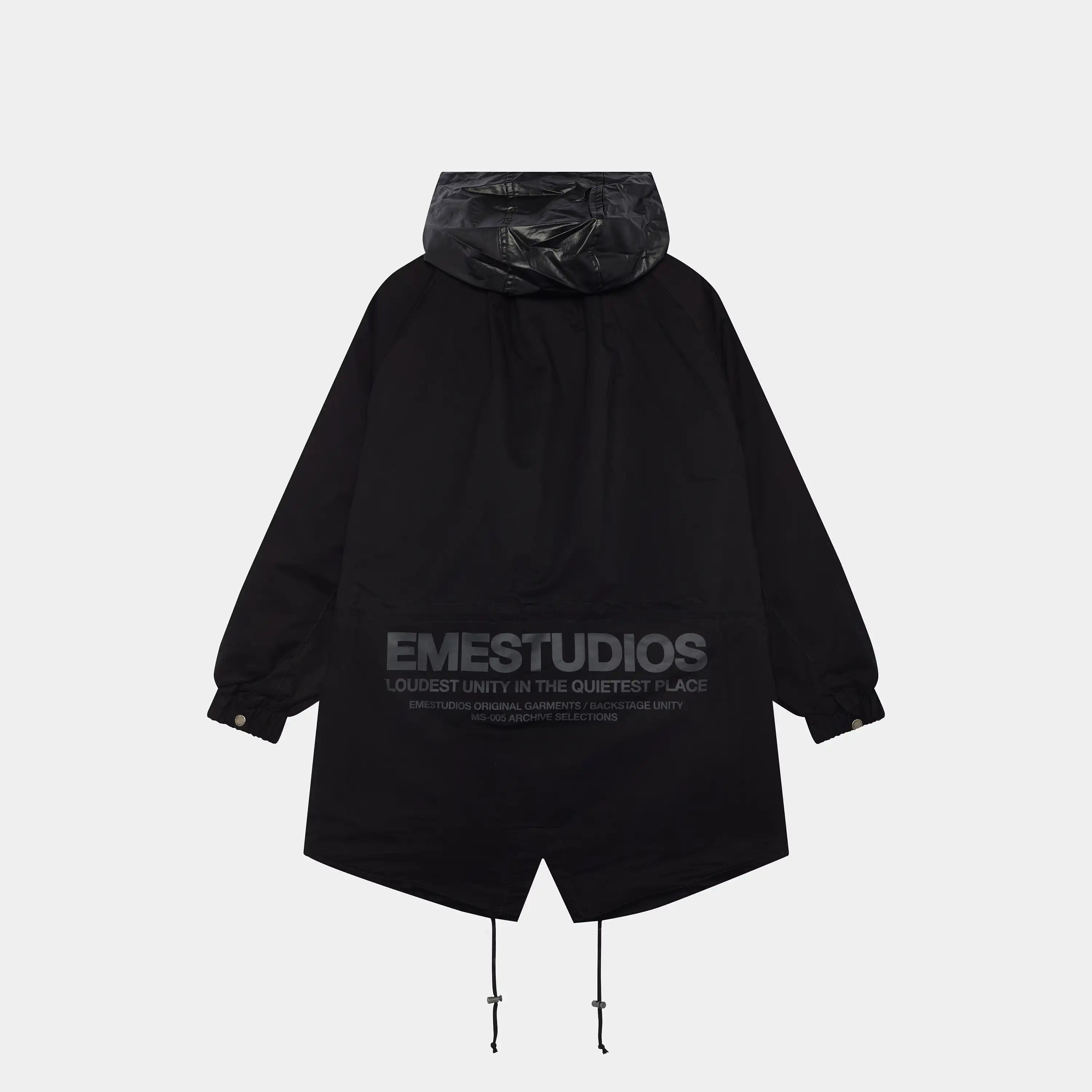 Bond Black Parka Outerwear Eme Studios