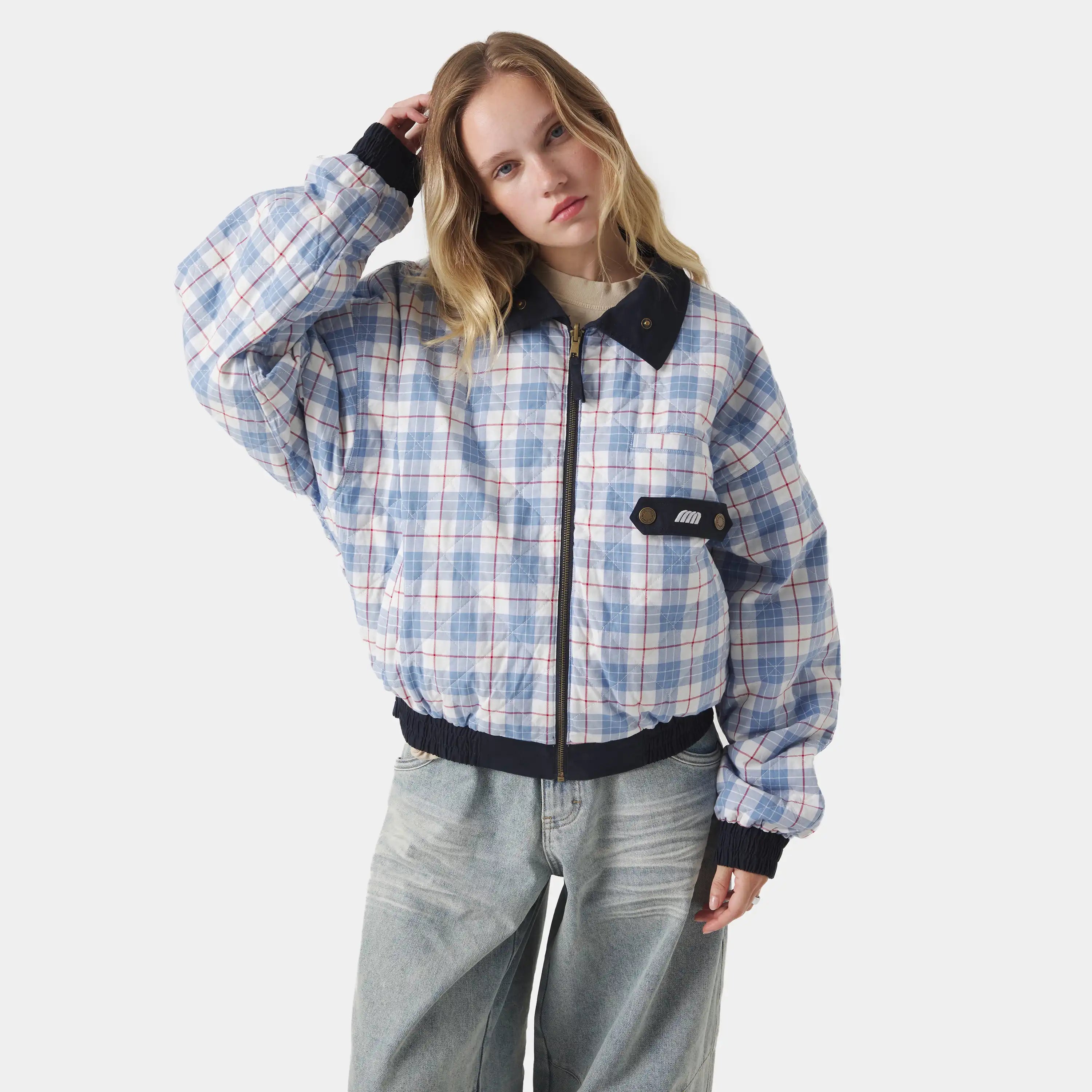 Chulo G Navy Reverse Coat Outerwear Eme Studios