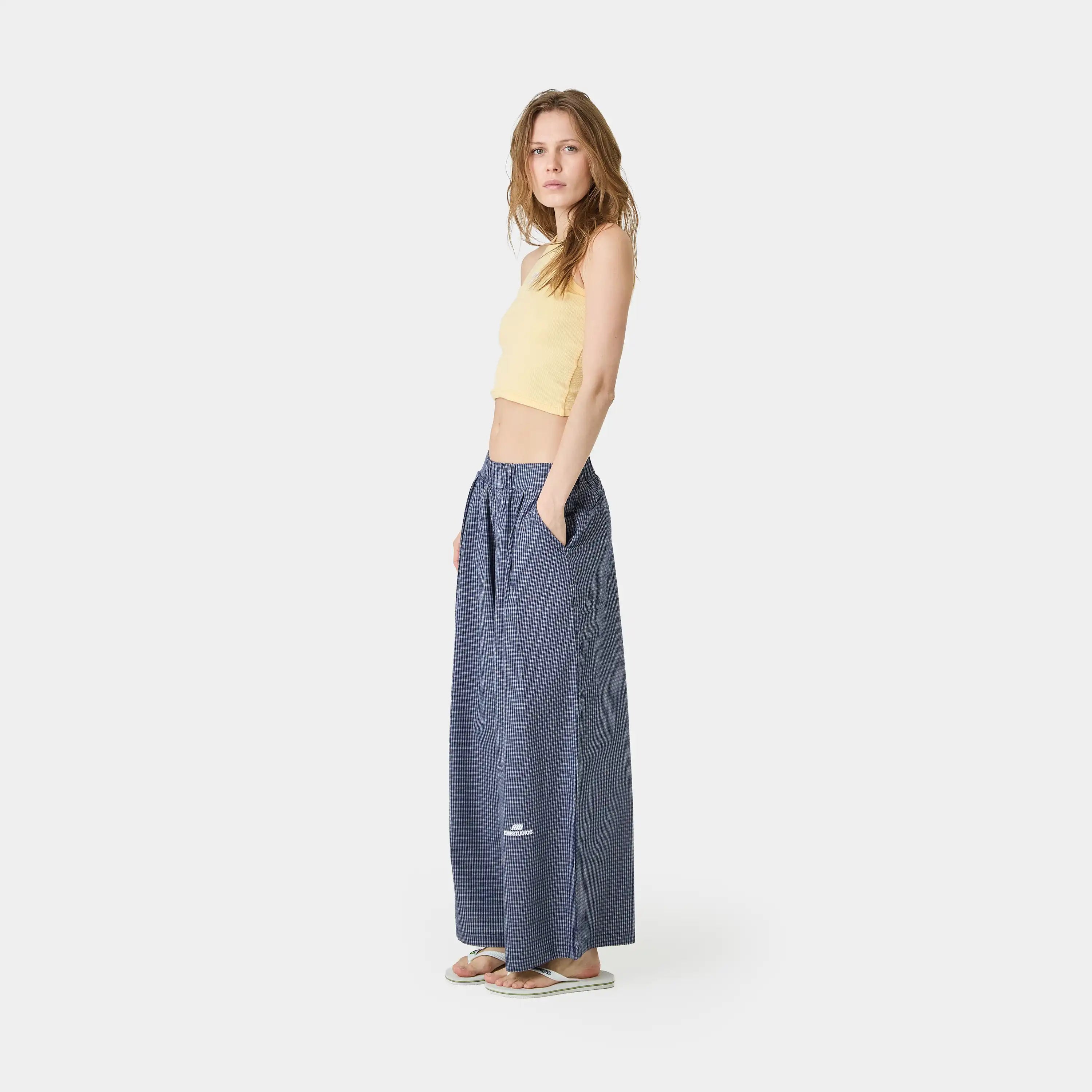 AGL Navy Wide Pants Pants eme