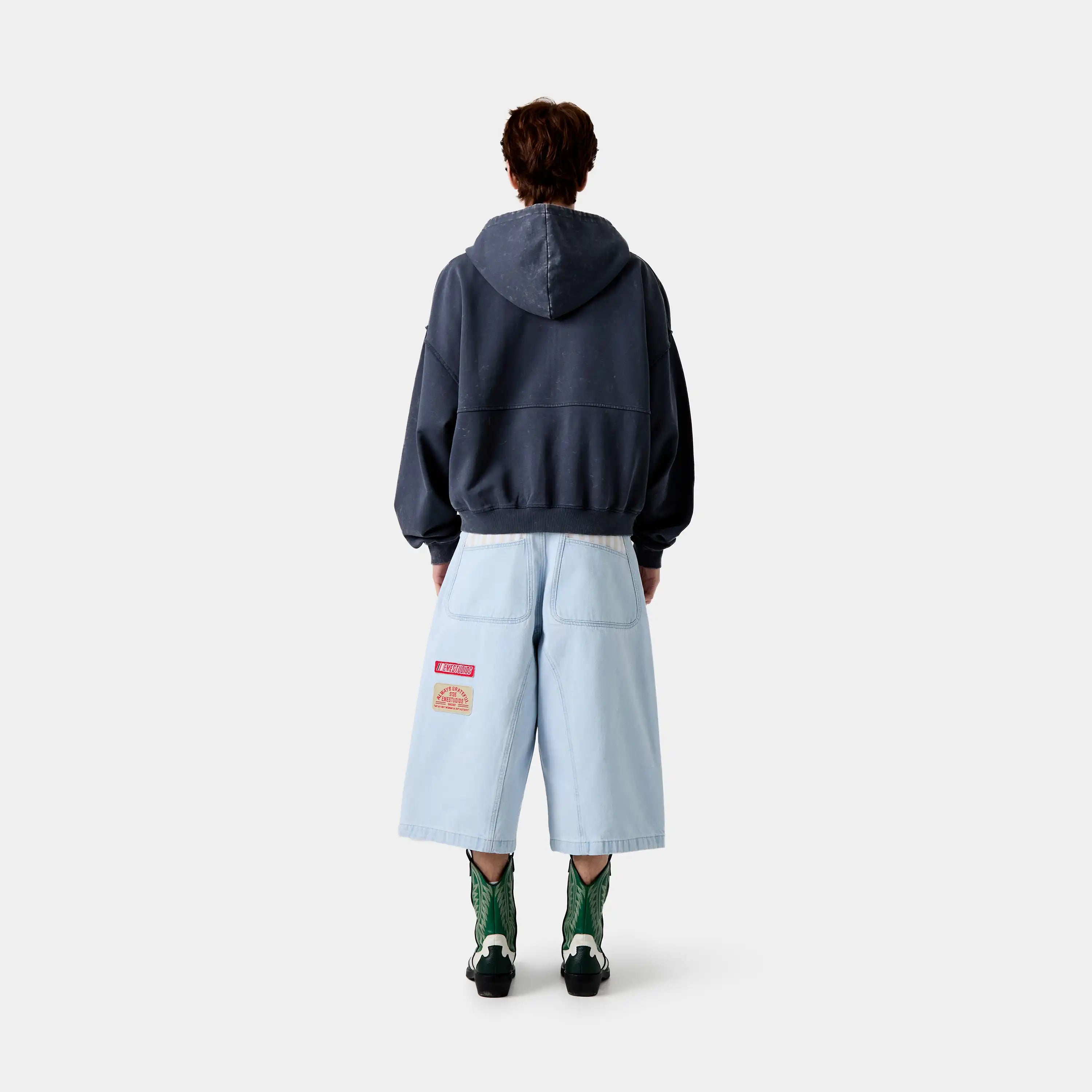Min Ombre Blue Full Zip Hoodies eme