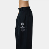 Heritage Navy Tailored Pants Pants Eme Studios