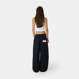 Heritage Navy Tailored Pants Pants Eme Studios