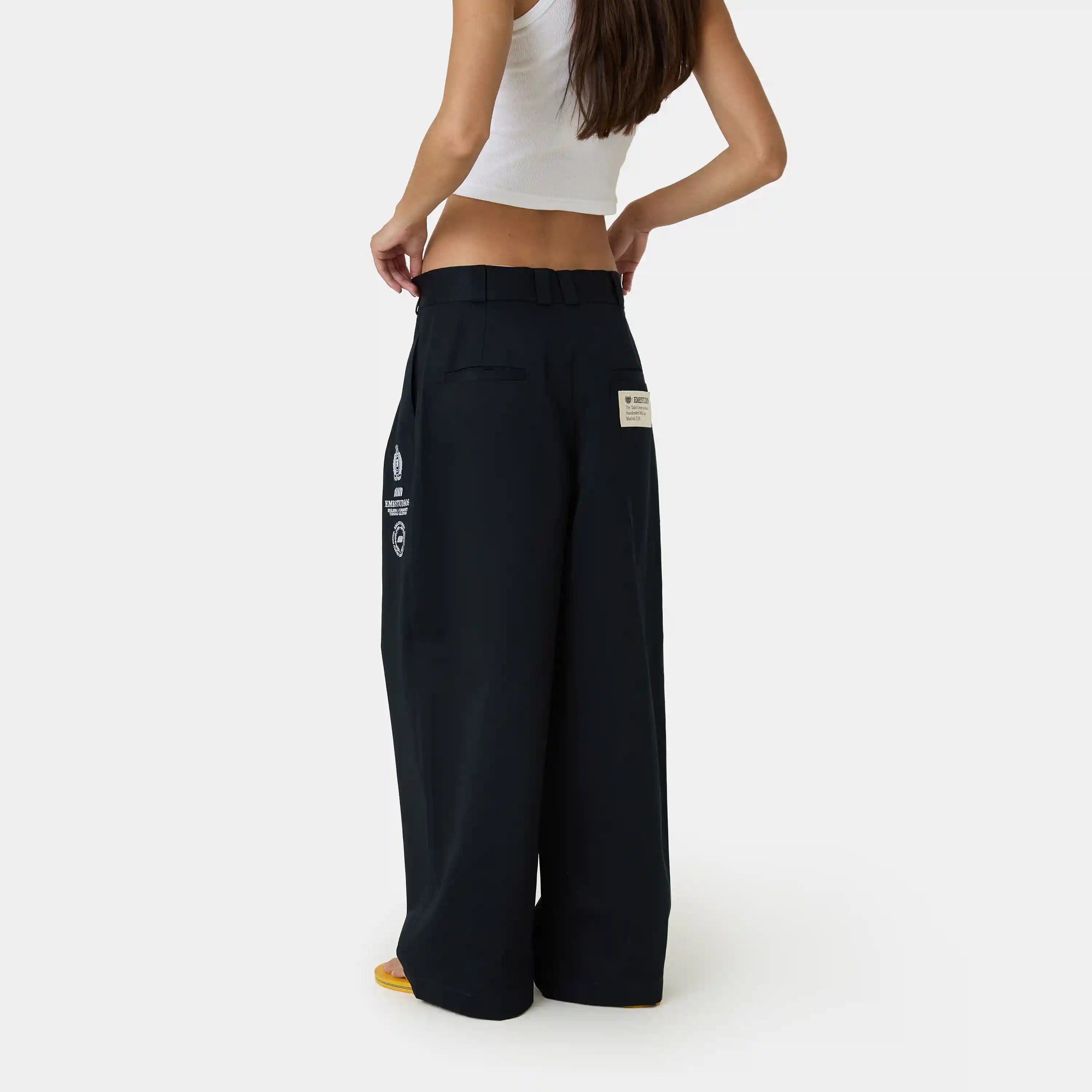 Heritage Navy Tailored Pants Pants Eme Studios