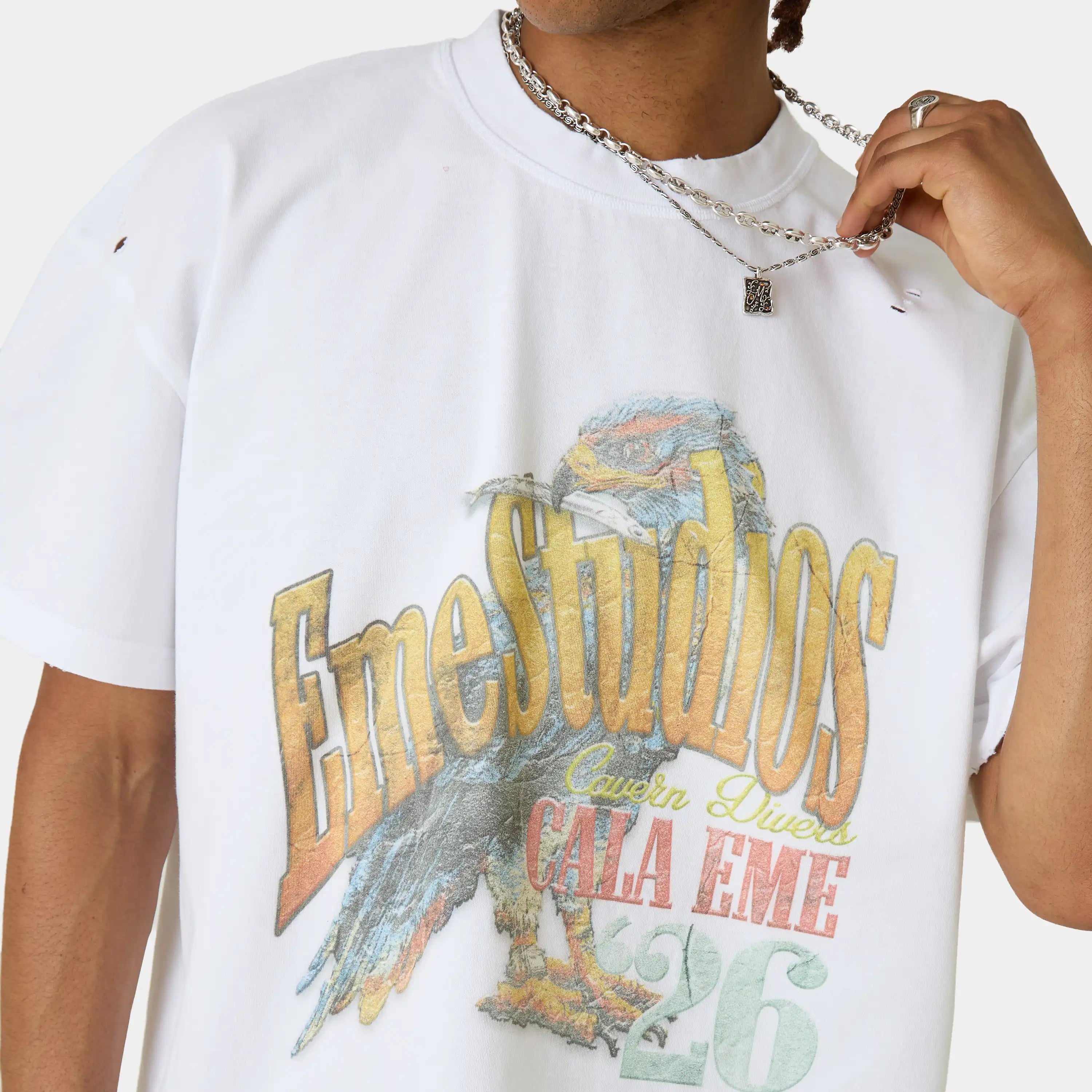 Flying Pearl Oversized Tee T-shirts Eme Studios