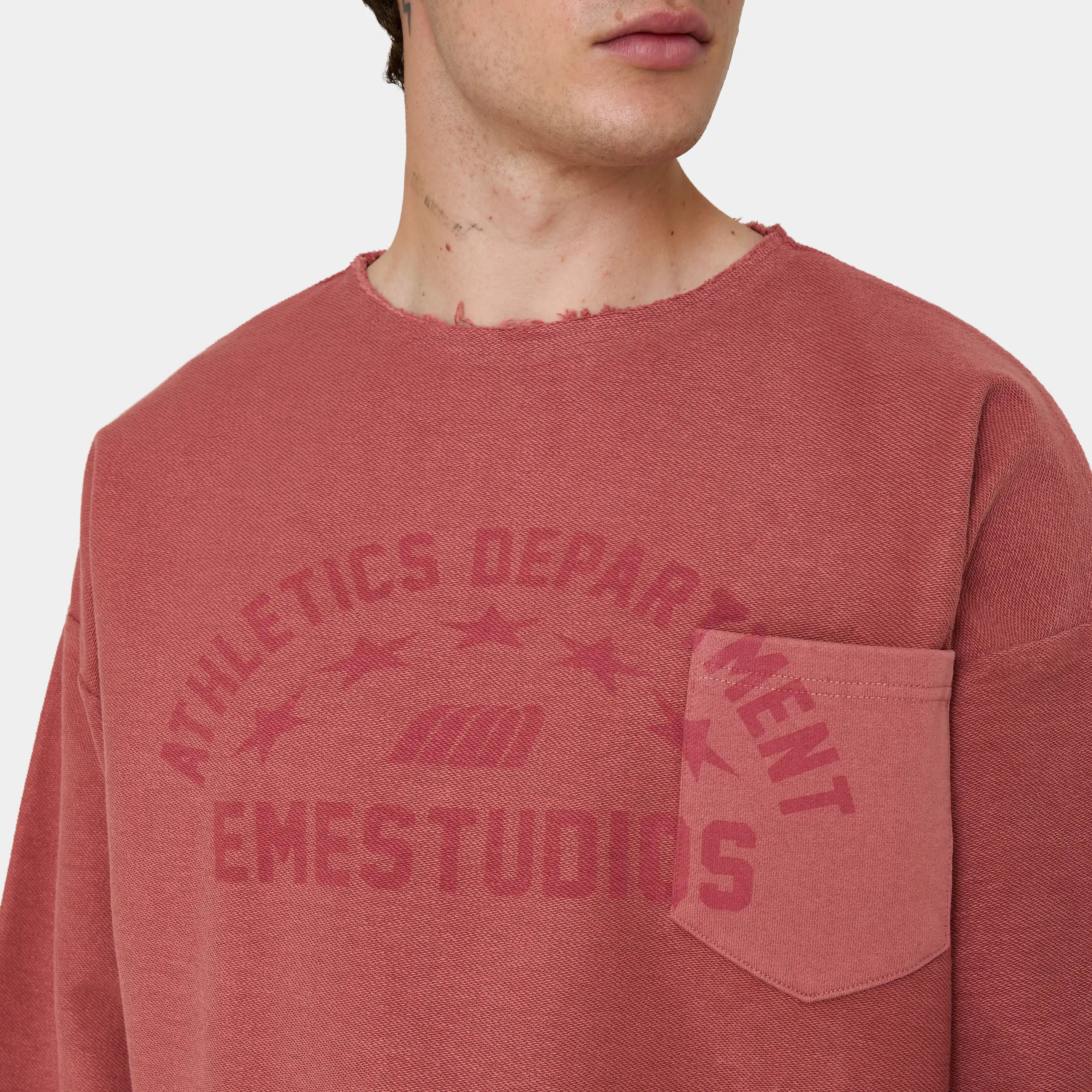 Pocket Clay Reverse Crewneck Sweatshirts Eme Studios