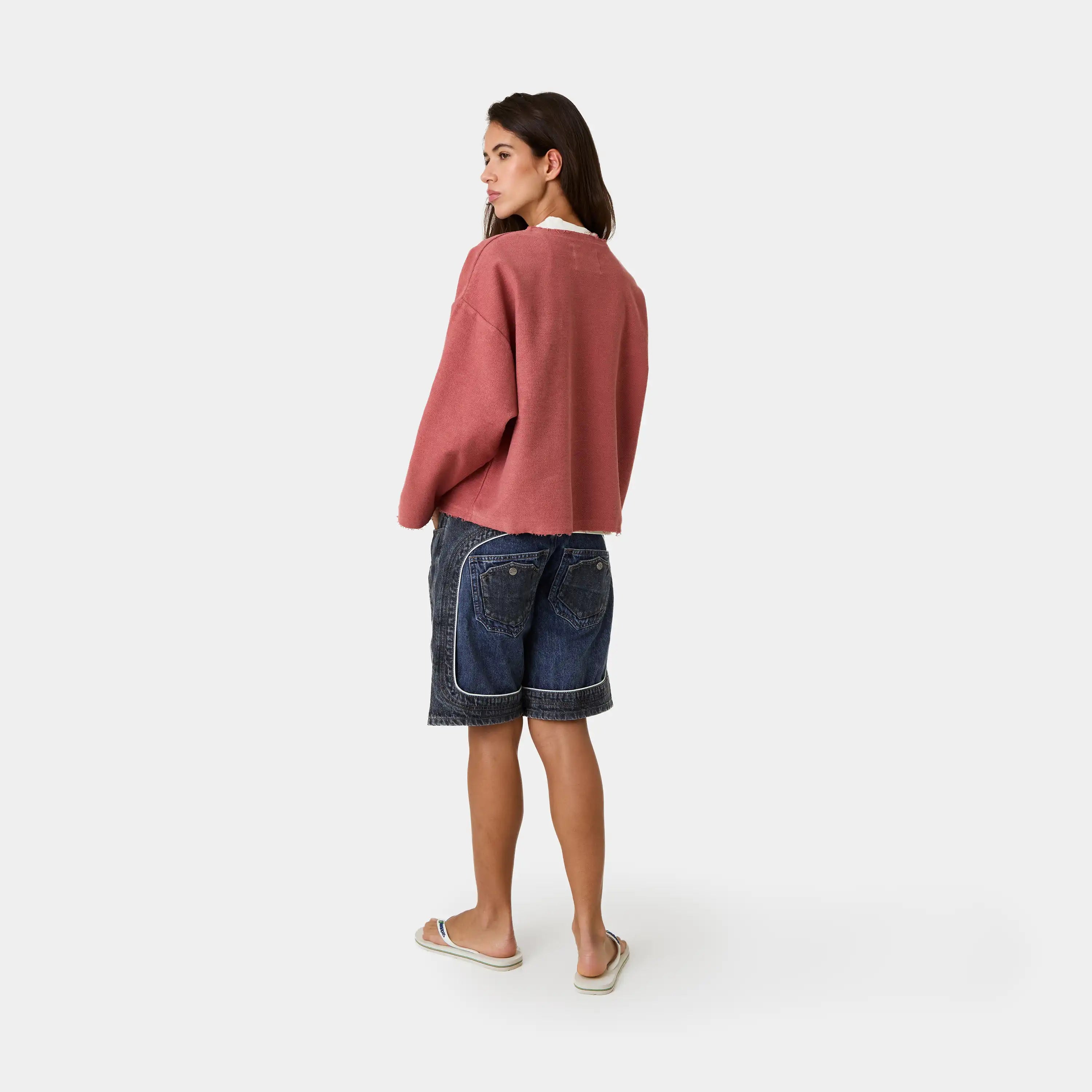 Pocket Clay Reverse Crewneck Sweatshirts Eme Studios
