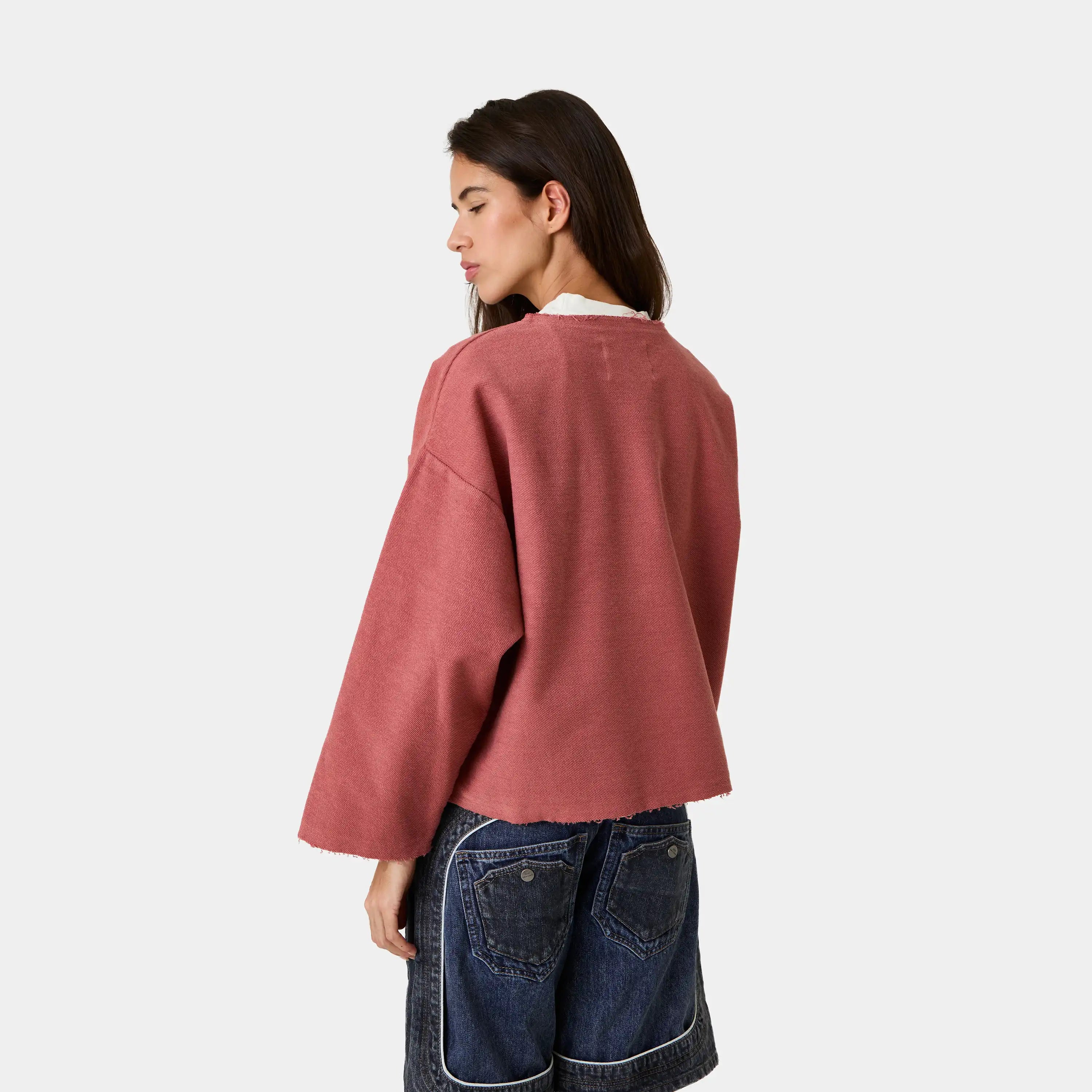 Pocket Clay Reverse Crewneck Sweatshirts Eme Studios