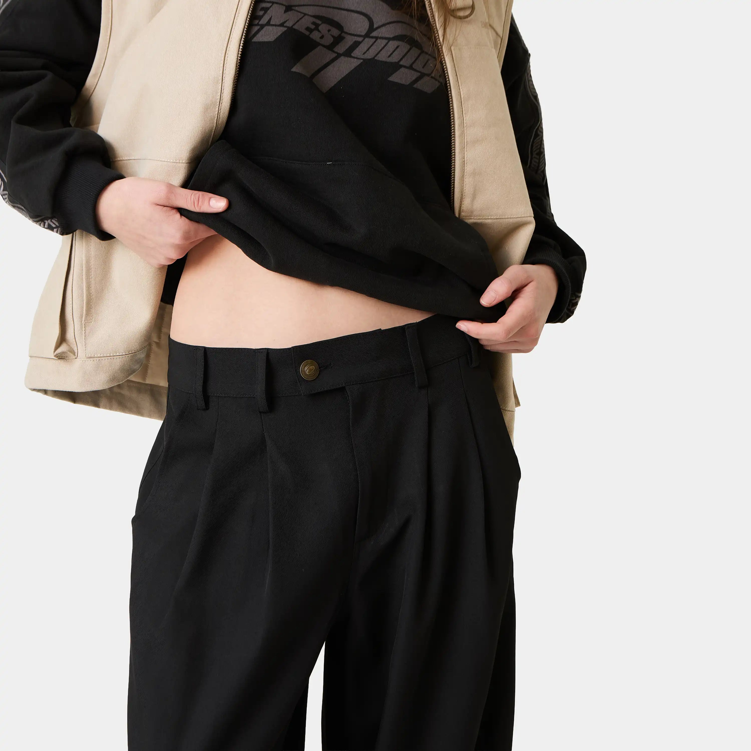 Budgeto Black Tailored Pants Pants Eme Studios