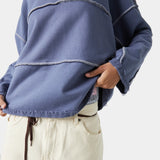 Thrill Crown Blue Reverse Crewneck Sweatshirts Eme Studios