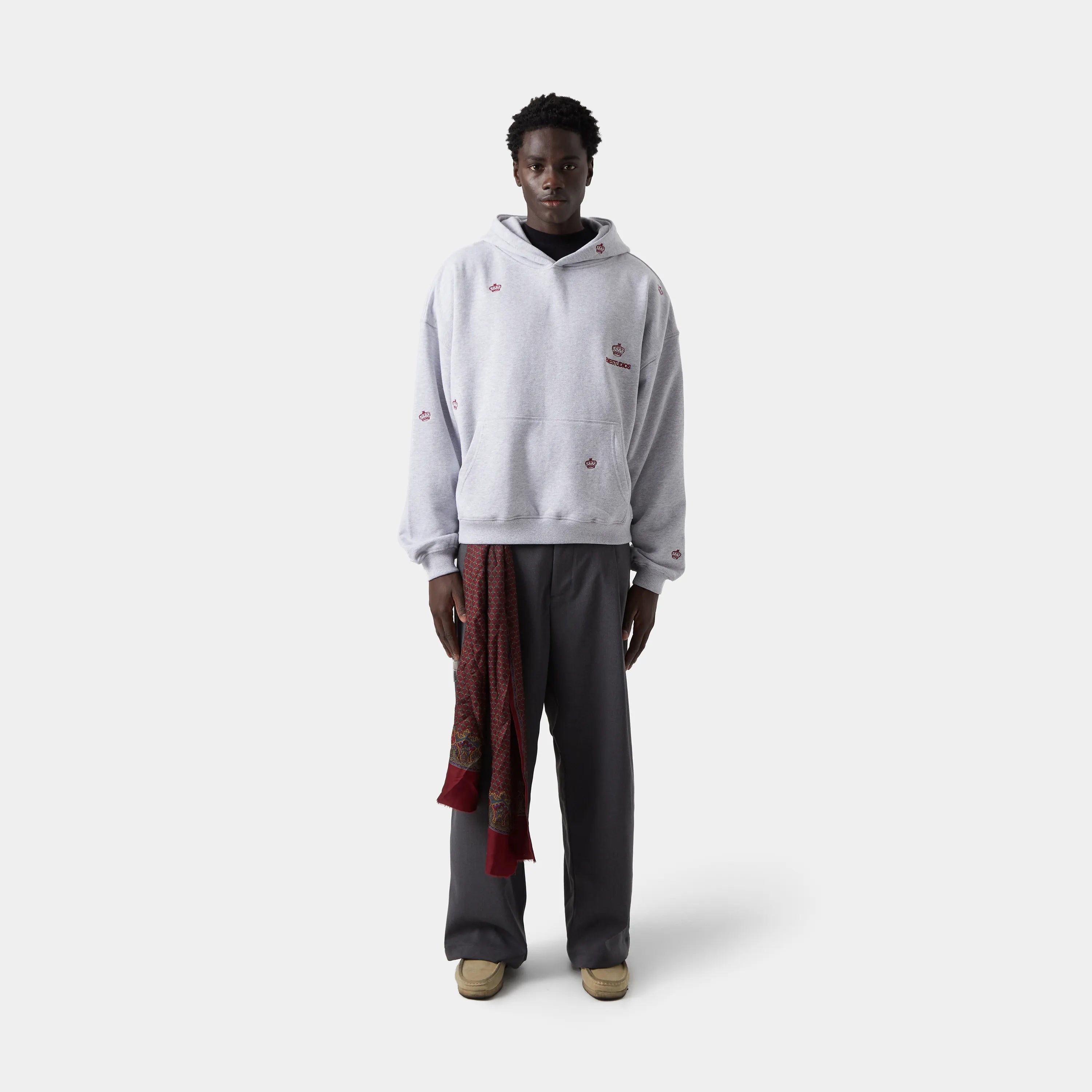 Crown Scarlet Oversized Hoodie Hoodies eme