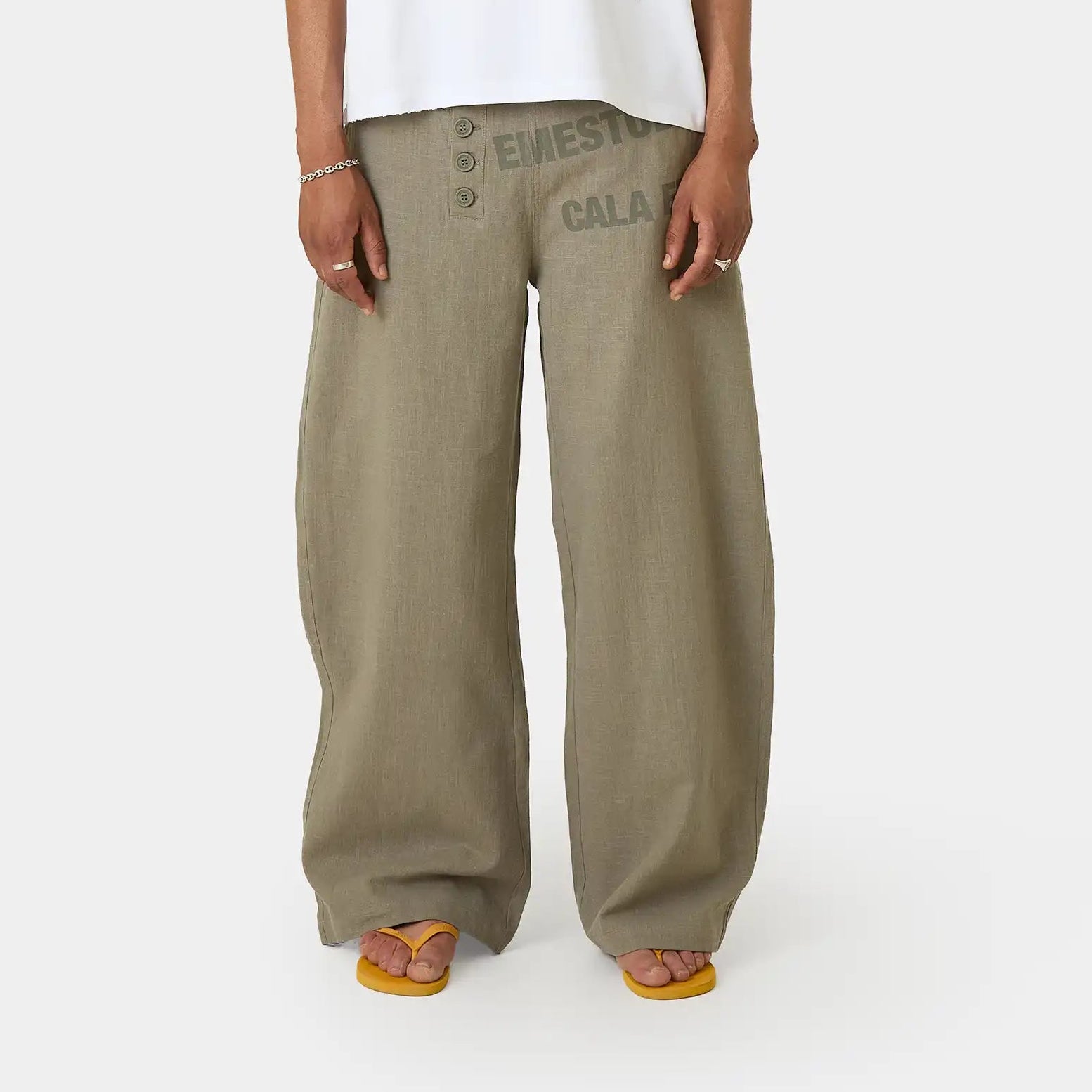 Mat Forest Balloon Linen Pants Pants Eme Studios