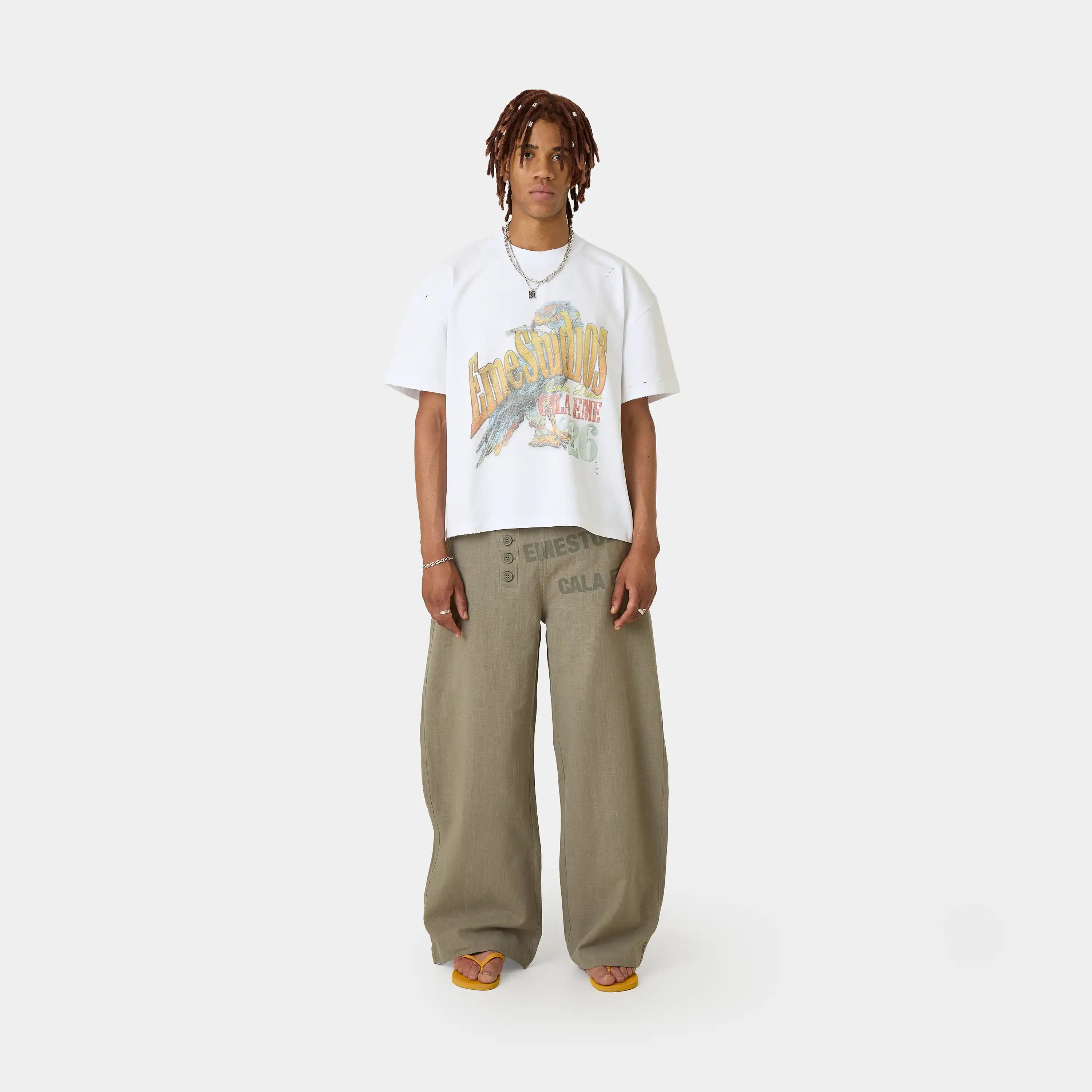 Mat Forest Balloon Linen Pants Pants Eme Studios