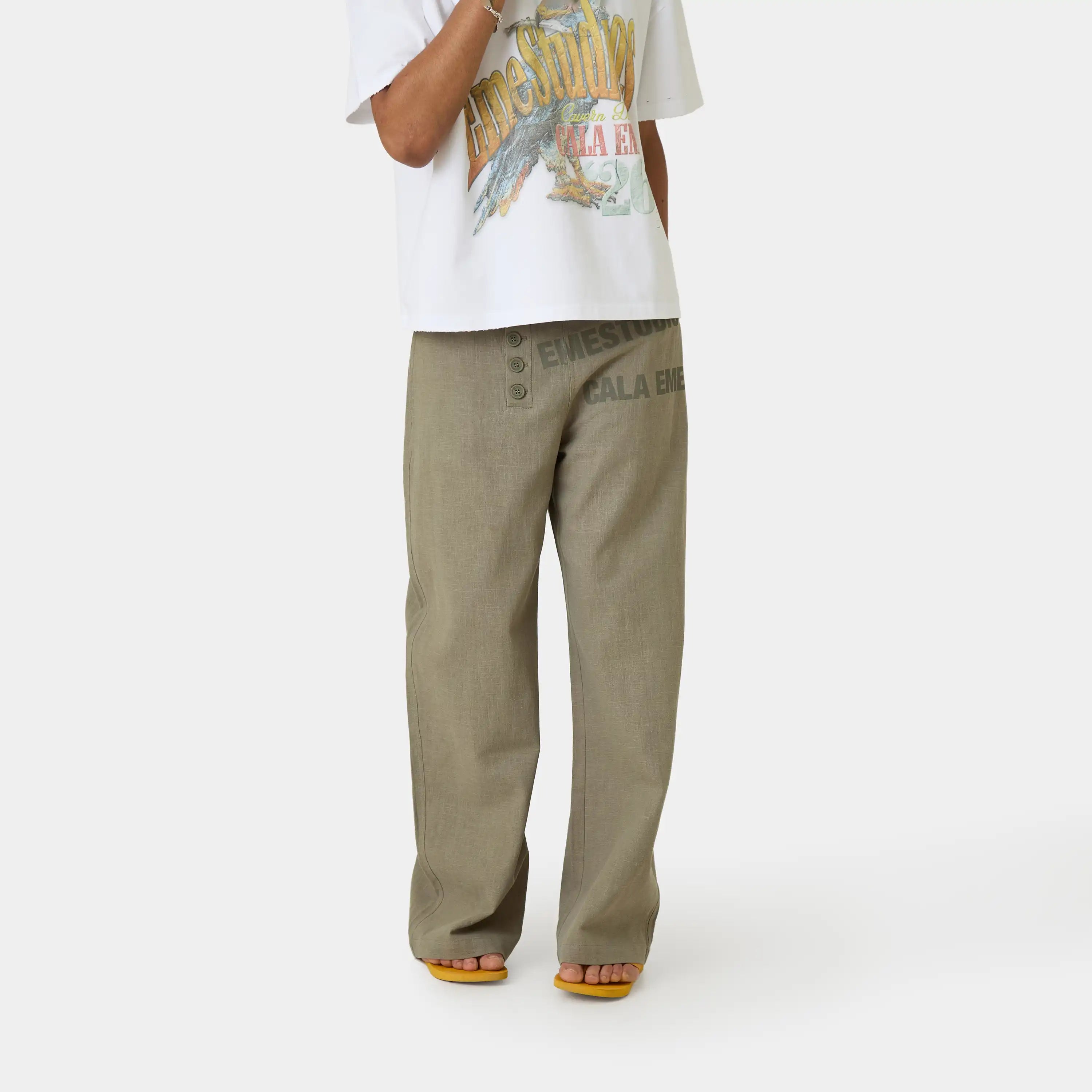 Mat Forest Balloon Linen Pants Pants Eme Studios