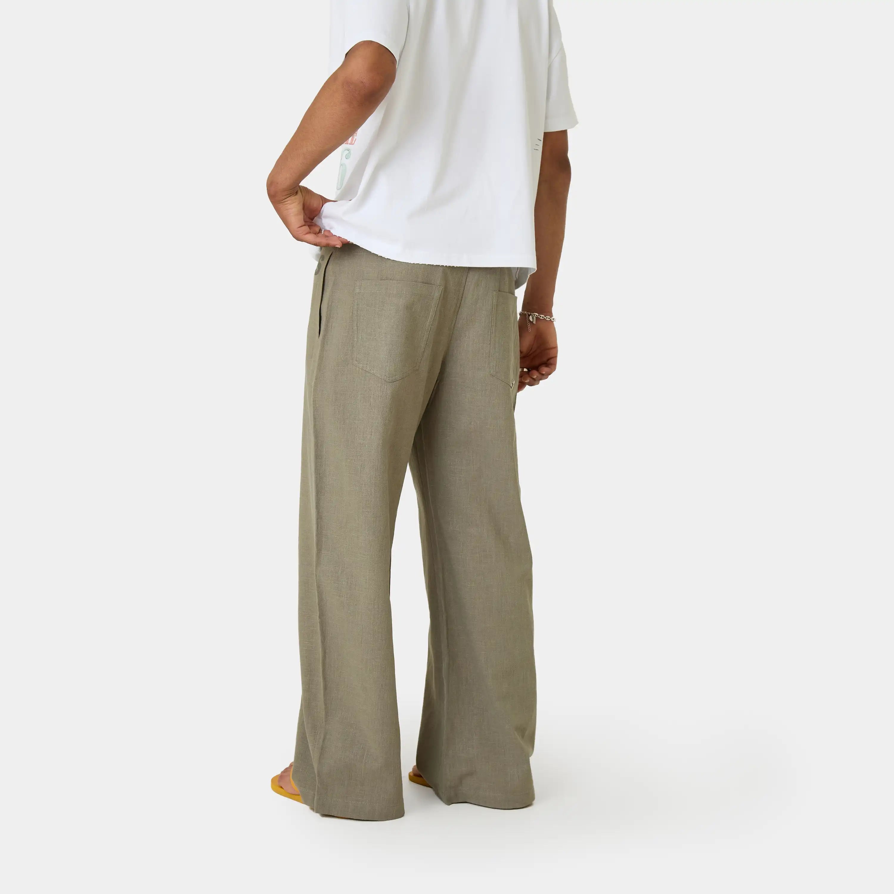Mat Forest Balloon Linen Pants Pants Eme Studios