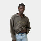 Playtime Olive Polo Crewneck Sweatshirts Eme Studios