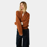 Blush Terracotta Zipper Knit Knitwear Eme Studios
