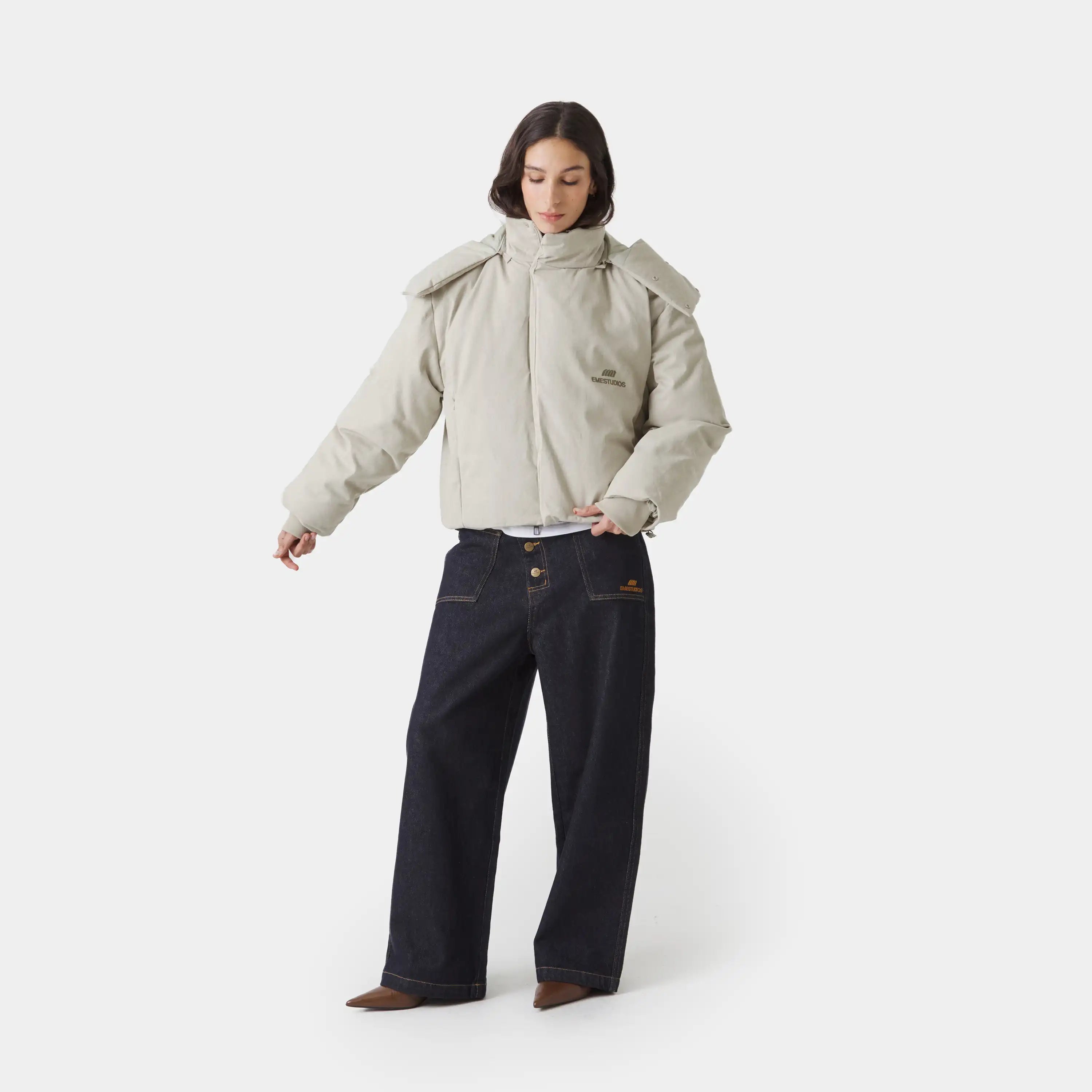 Gift Sarga Off Sand Puffer Outerwear Eme Studios