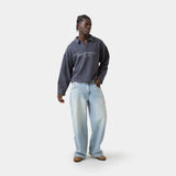 Playtime Ombre Blue Polo Crewneck Sweatshirts Eme Studios