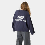 Cotten Navy Long Sleeve T-shirts Eme Studios