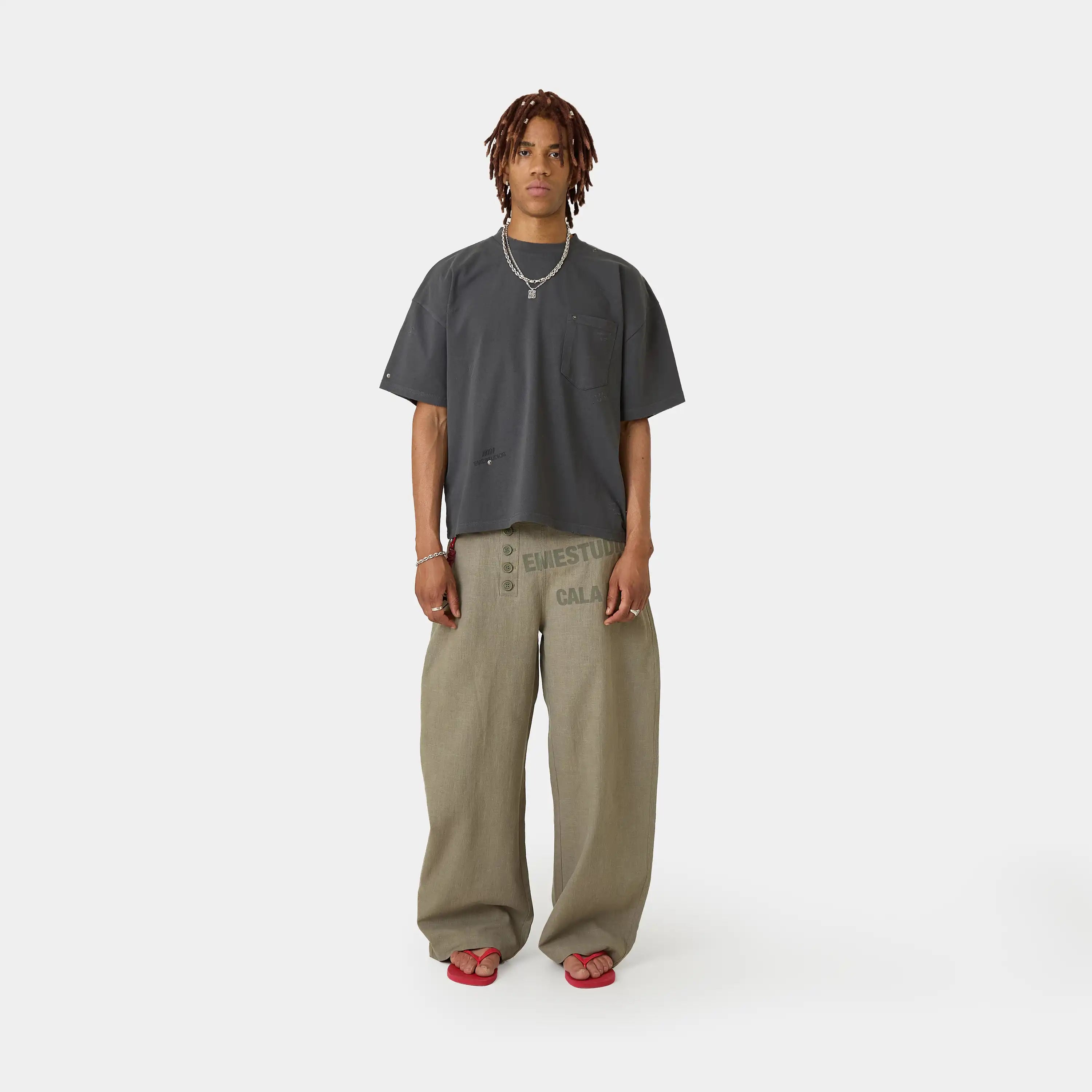 Distressed Shadow Oversized Tee T-shirts Eme Studios