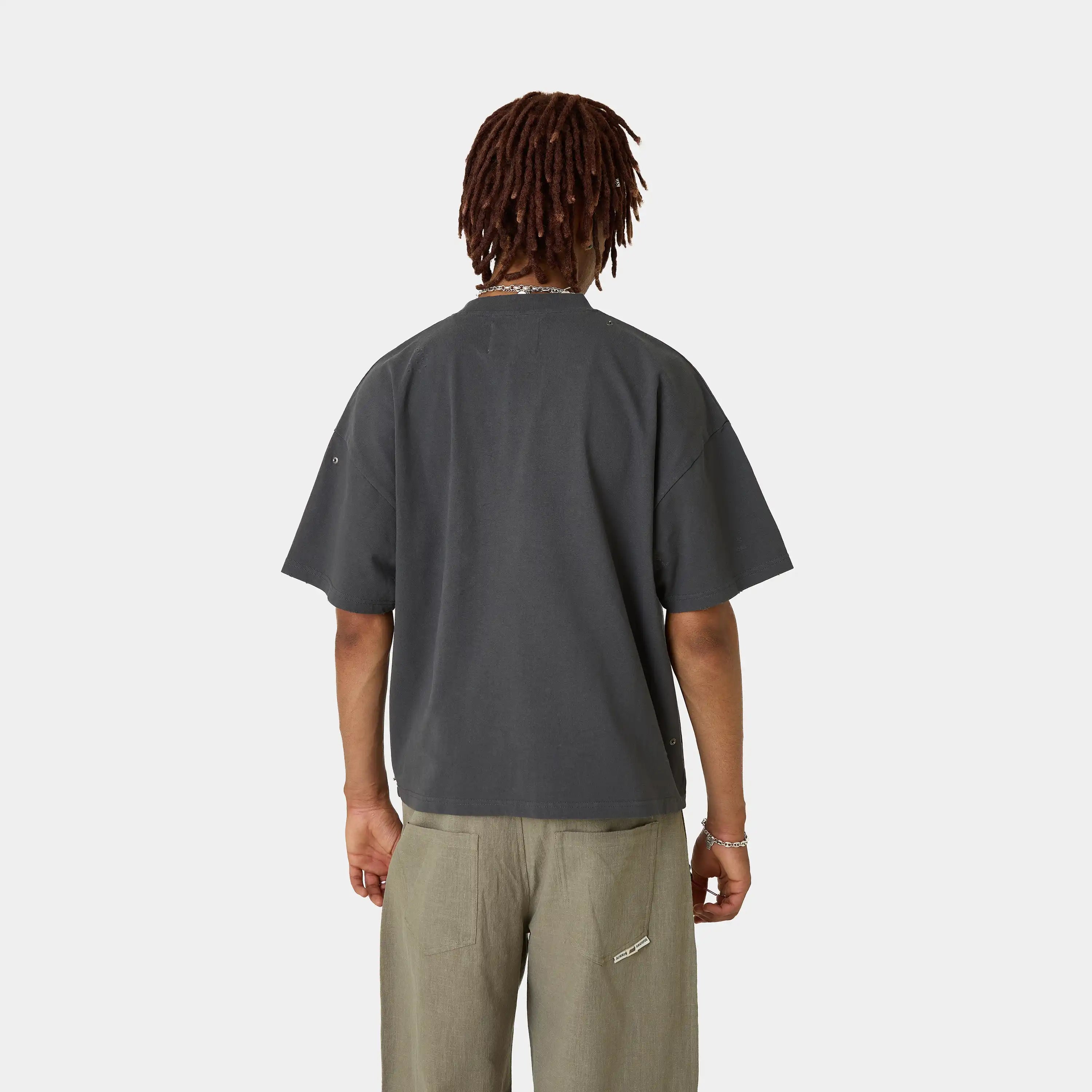 Distressed Shadow Oversized Tee T-shirts Eme Studios