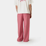 Marbe Salmon Striped Pants Pants Eme Studios
