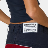 Dual Cherry Denim Shorts Shorts Eme Studios