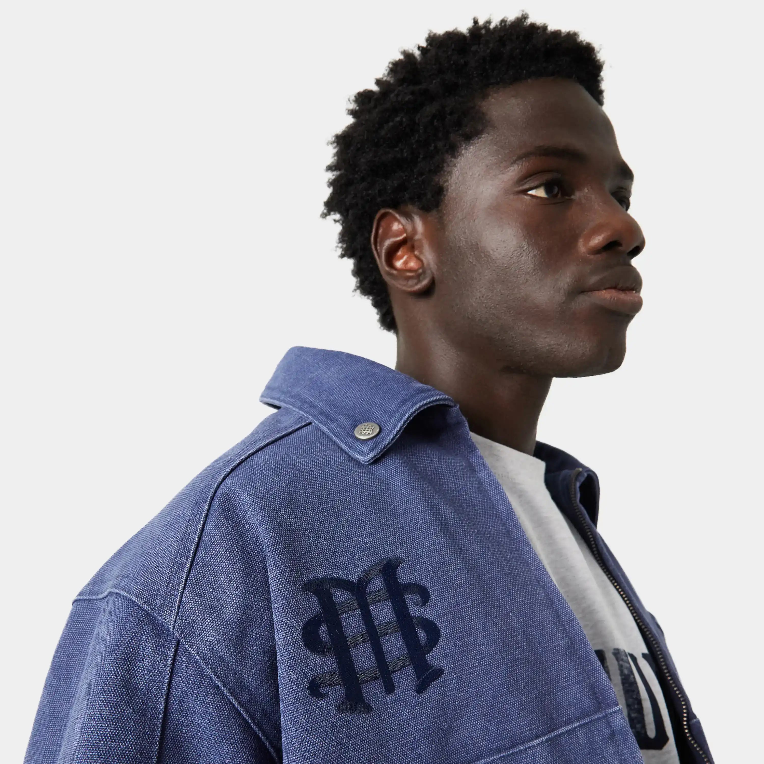Wake Straight Navy Coat Outerwear eme