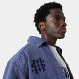 Wake Straight Navy Coat Outerwear eme