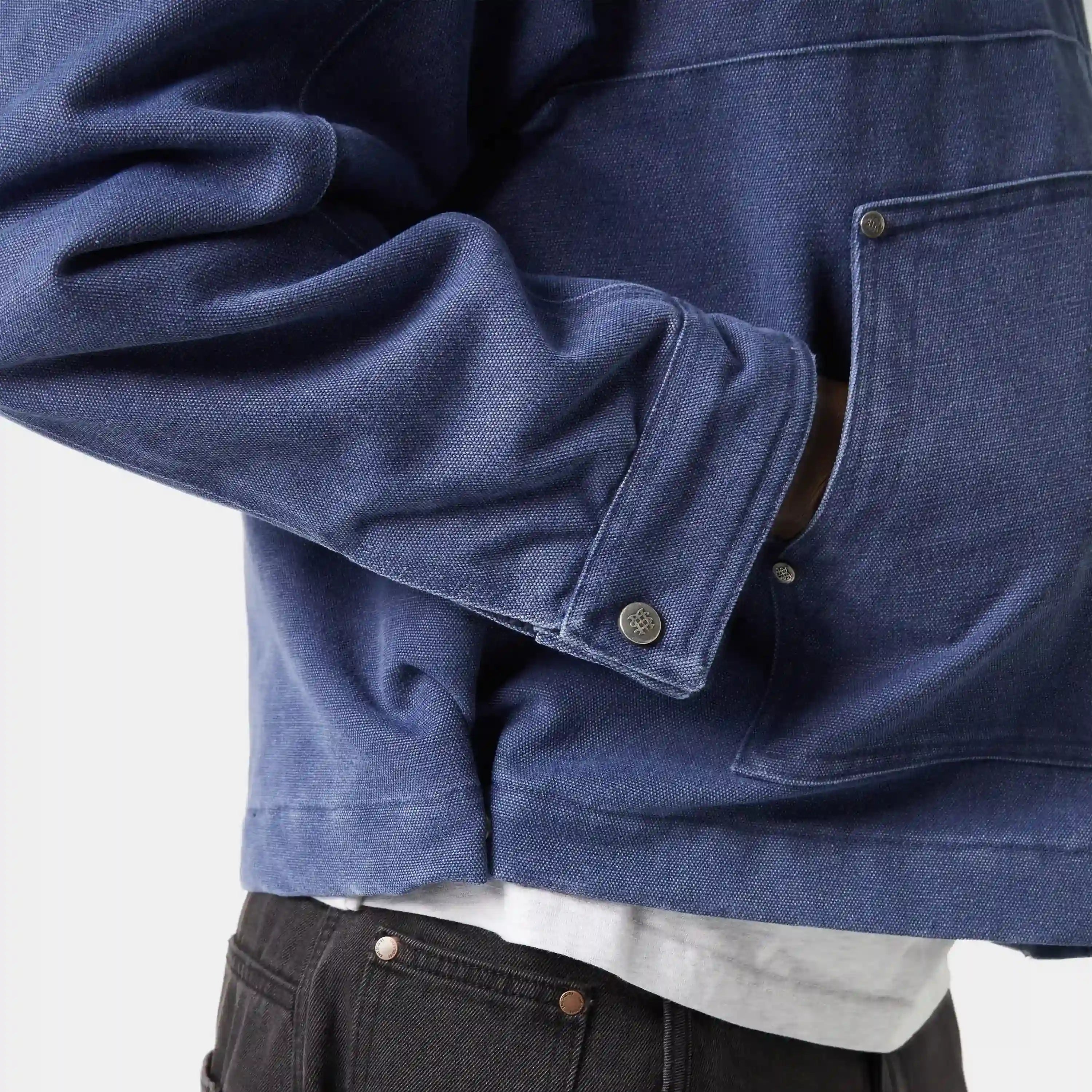 Wake Straight Navy Coat Outerwear eme
