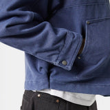 Wake Straight Navy Coat Outerwear eme