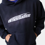 Inteal Navy Oversized Hoodie Hoodies Eme Studios