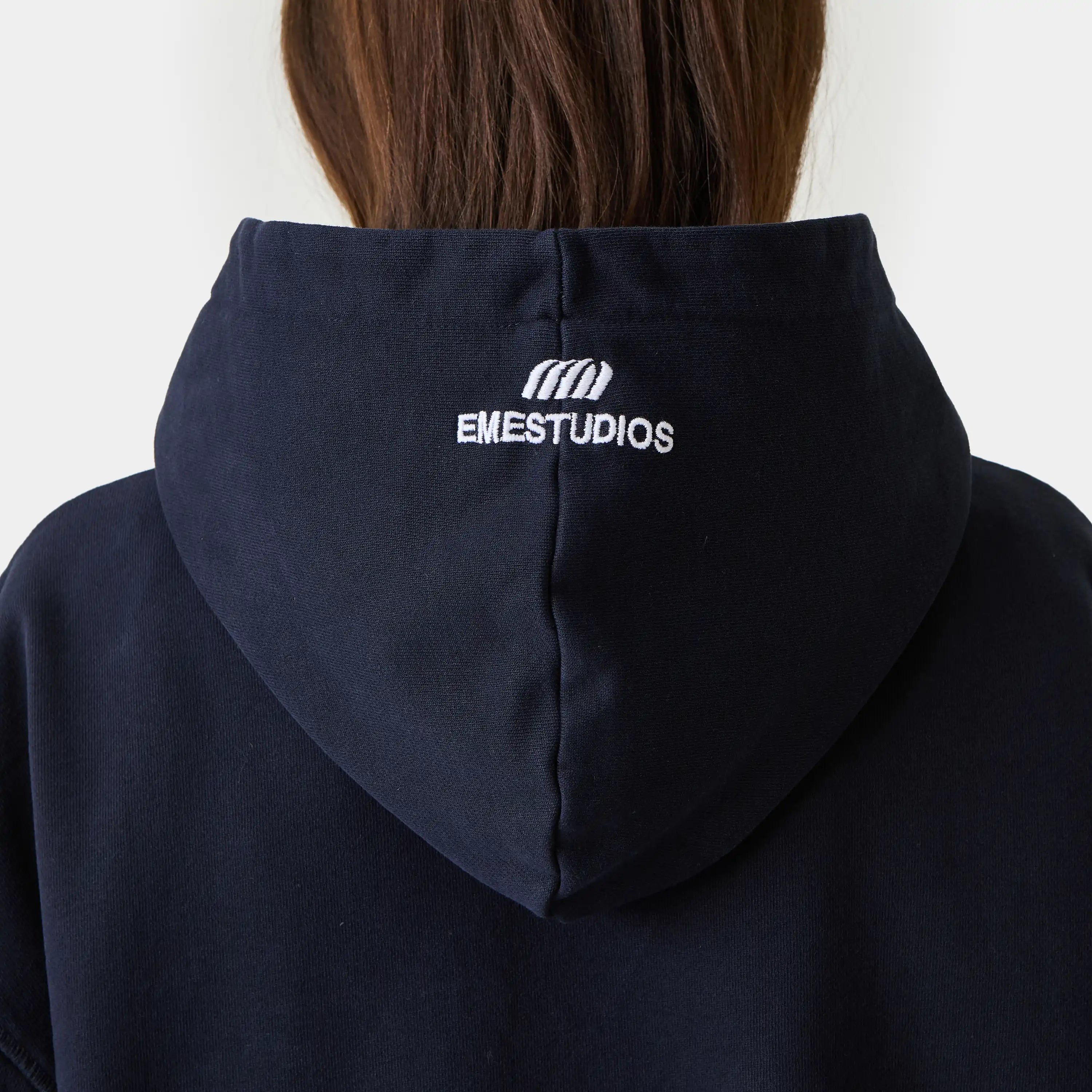 Inteal Navy Oversized Hoodie Hoodies Eme Studios