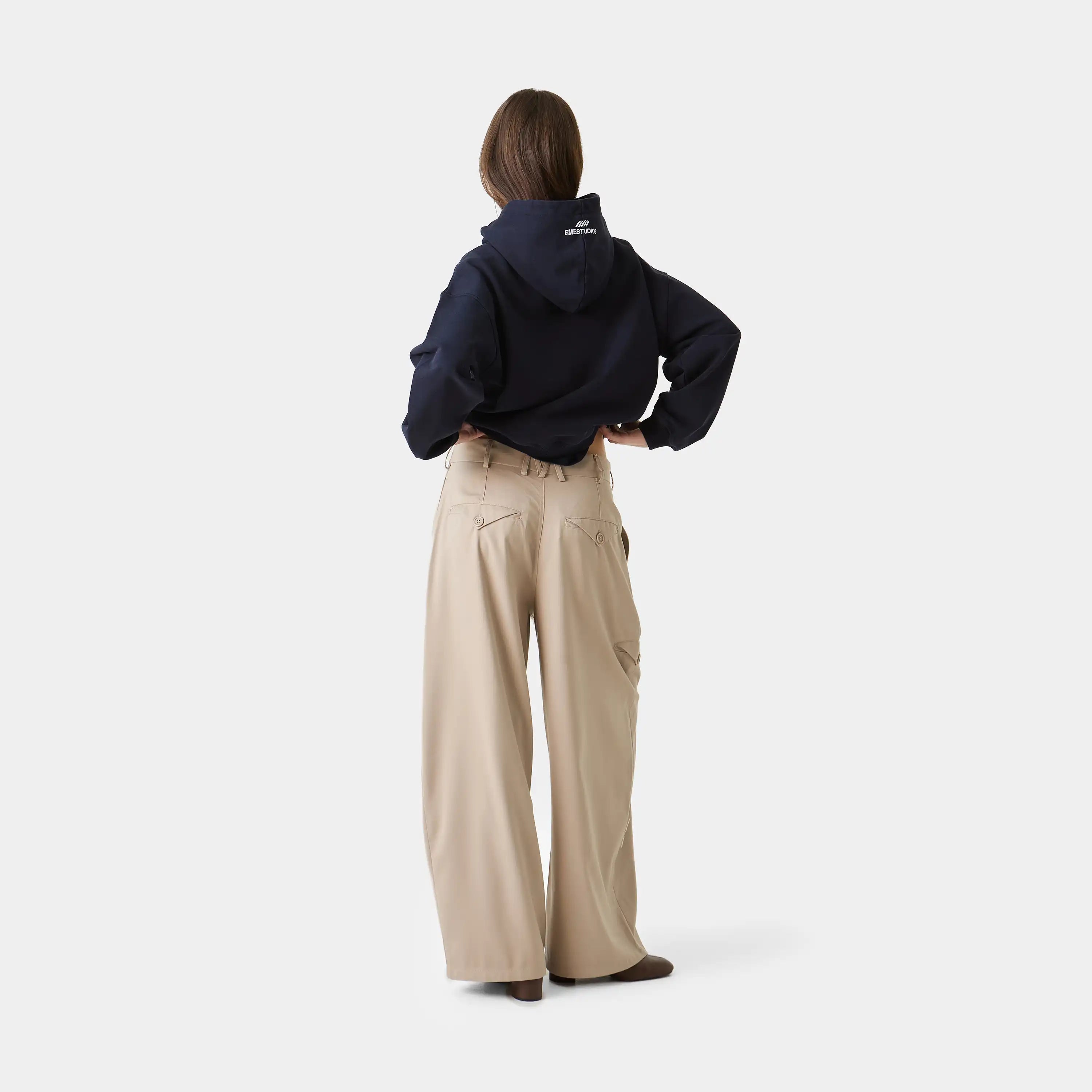 Inteal Navy Oversized Hoodie Hoodies Eme Studios