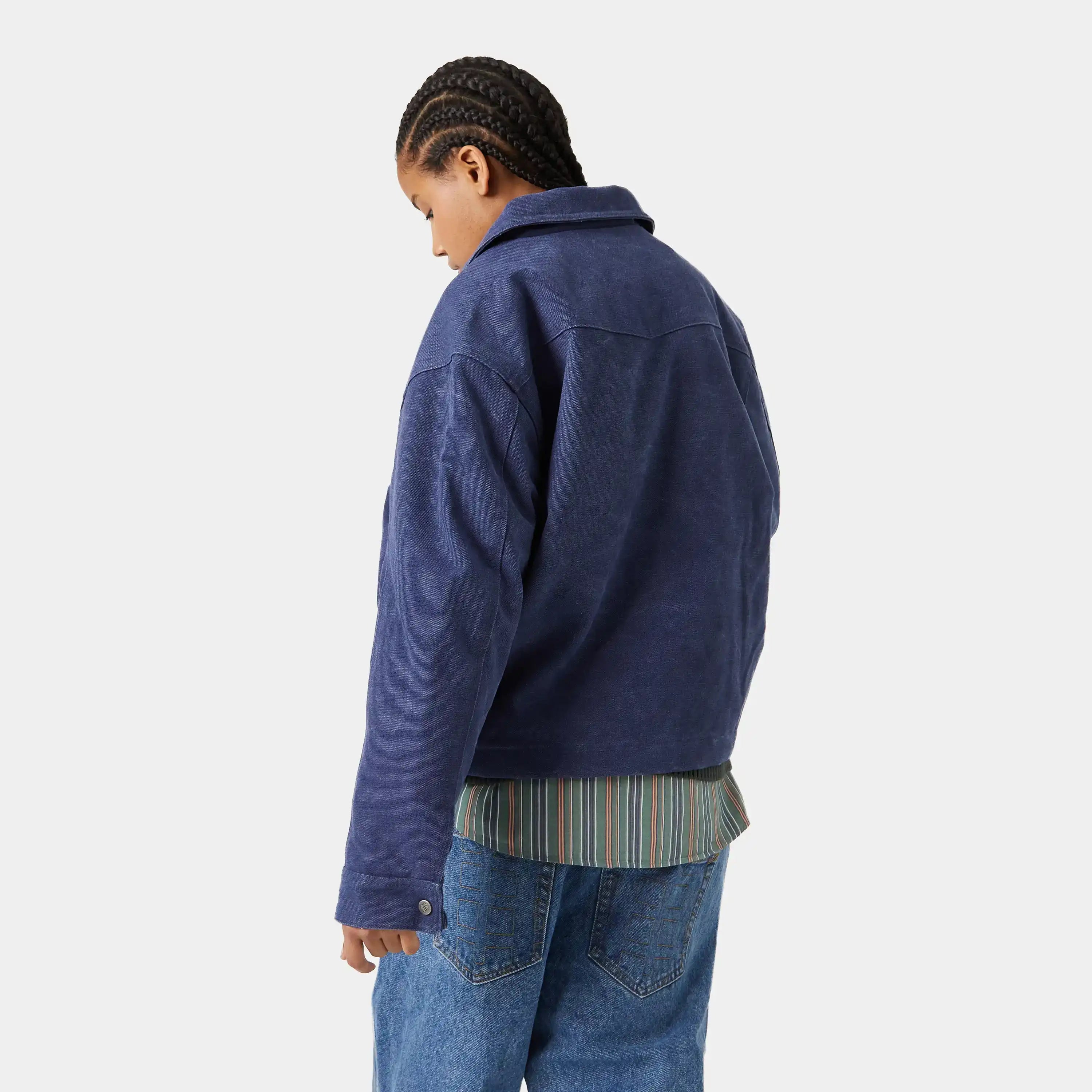 Wake Straight Navy Coat Outerwear eme