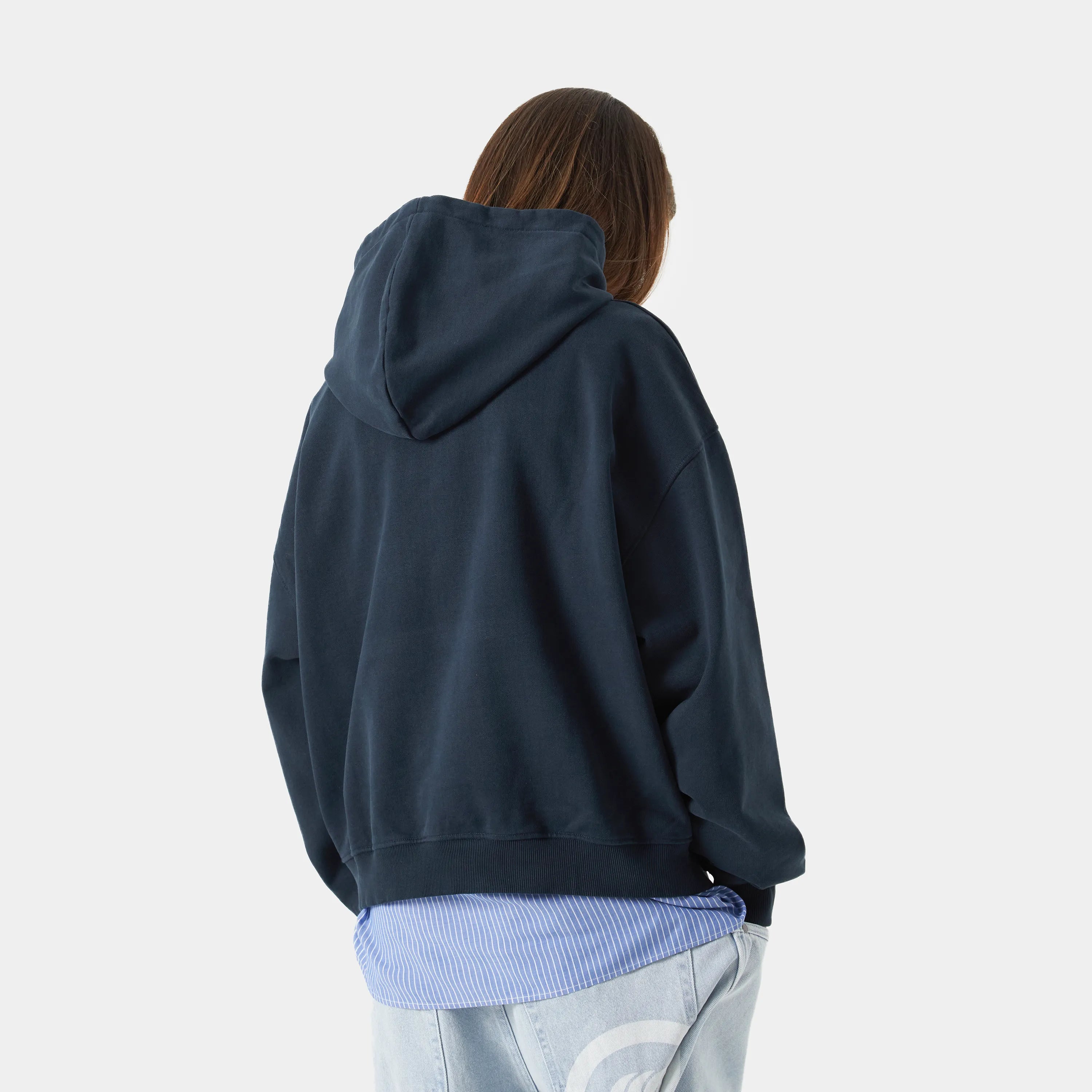 Brick Navy Oversized Hoodie Hoodies eme