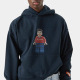 Brick Navy Oversized Hoodie Hoodies eme
