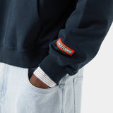 Brick Navy Oversized Hoodie Hoodies eme