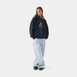 Brick Navy Oversized Hoodie Hoodies eme