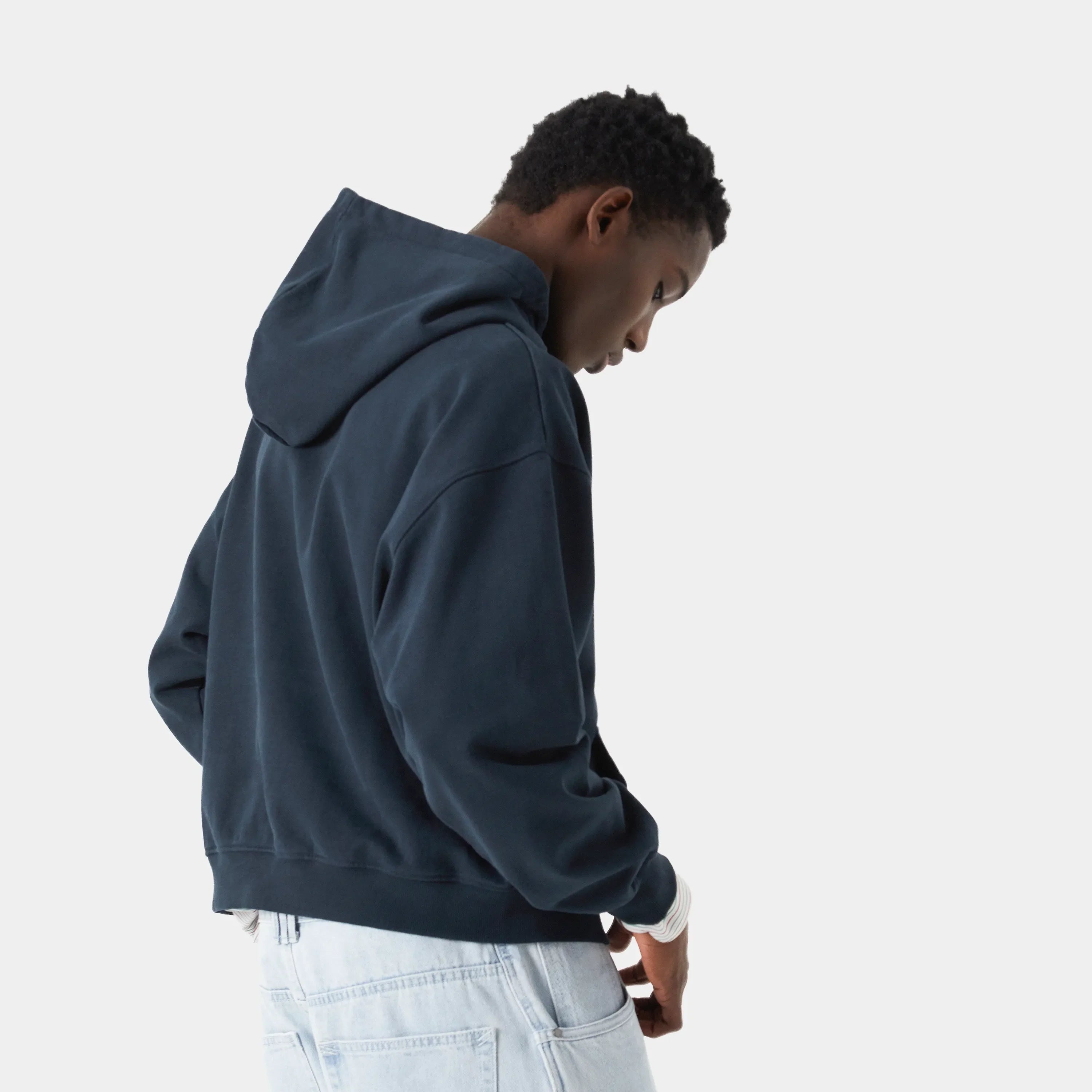 Brick Navy Oversized Hoodie Hoodies eme