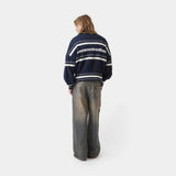 Unit Navy Zipper Knit Knitwear Eme Studios