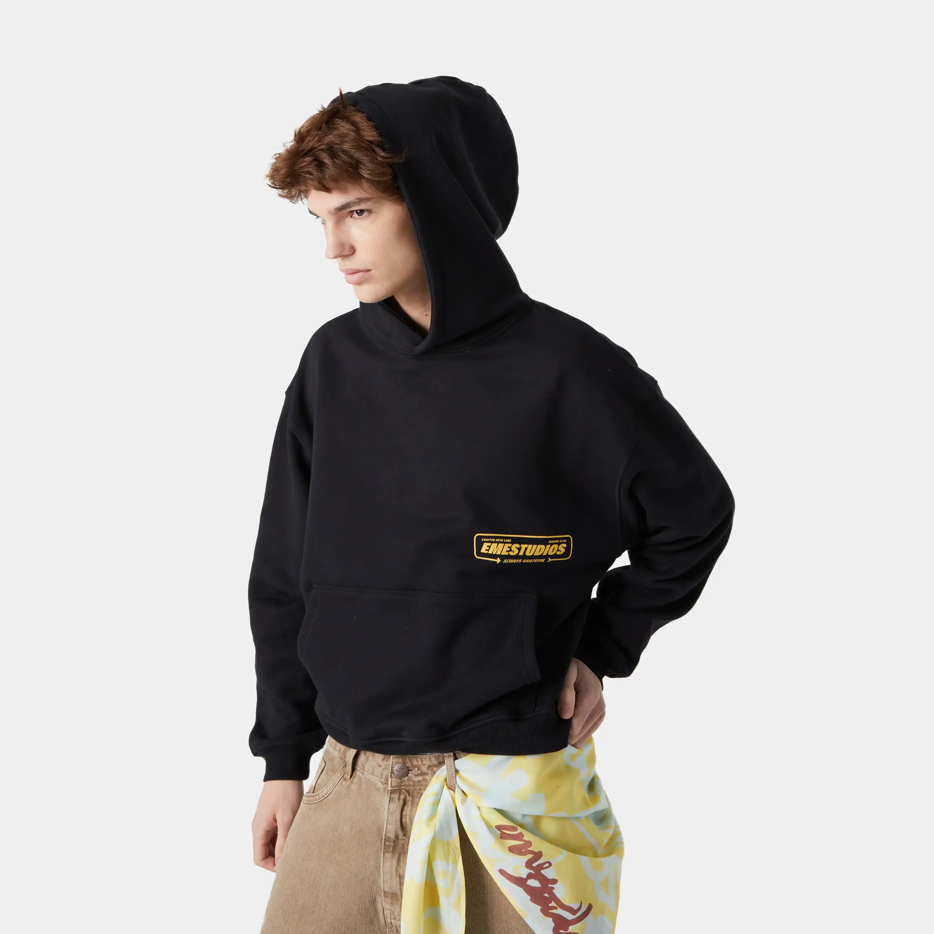 Signal Black Oversized Hoodie Hoodies eme