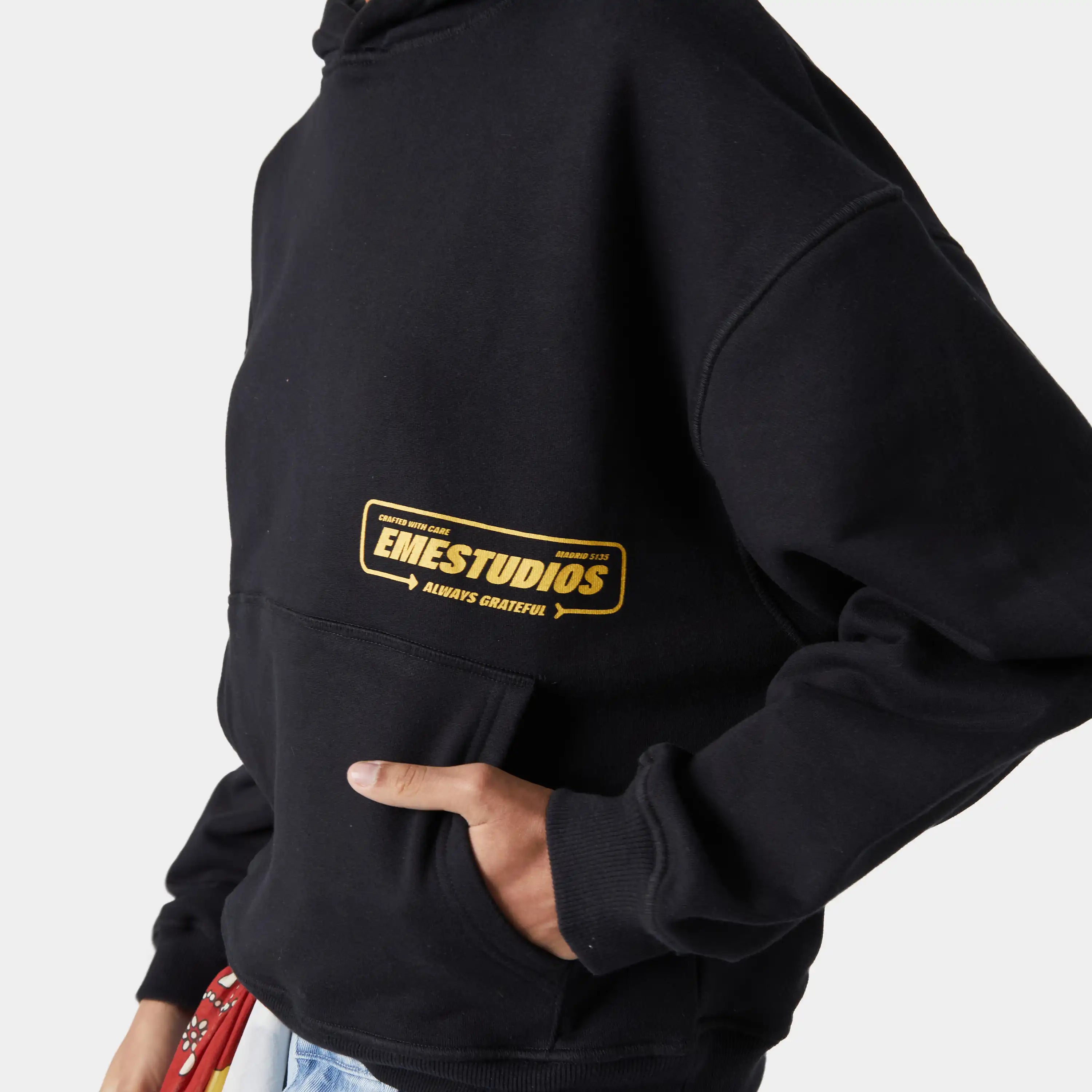 Signal Black Oversized Hoodie Hoodies eme