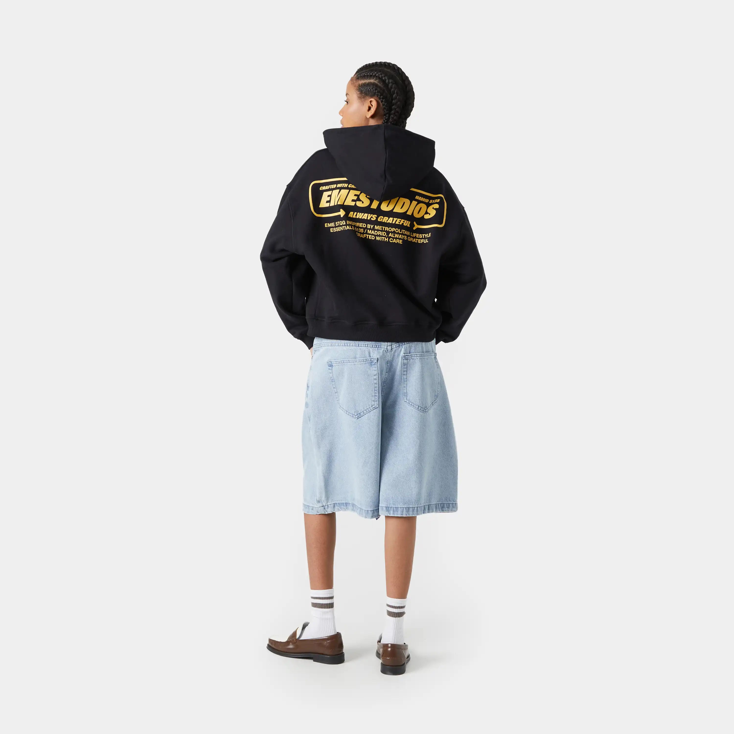Signal Black Oversized Hoodie Hoodies eme