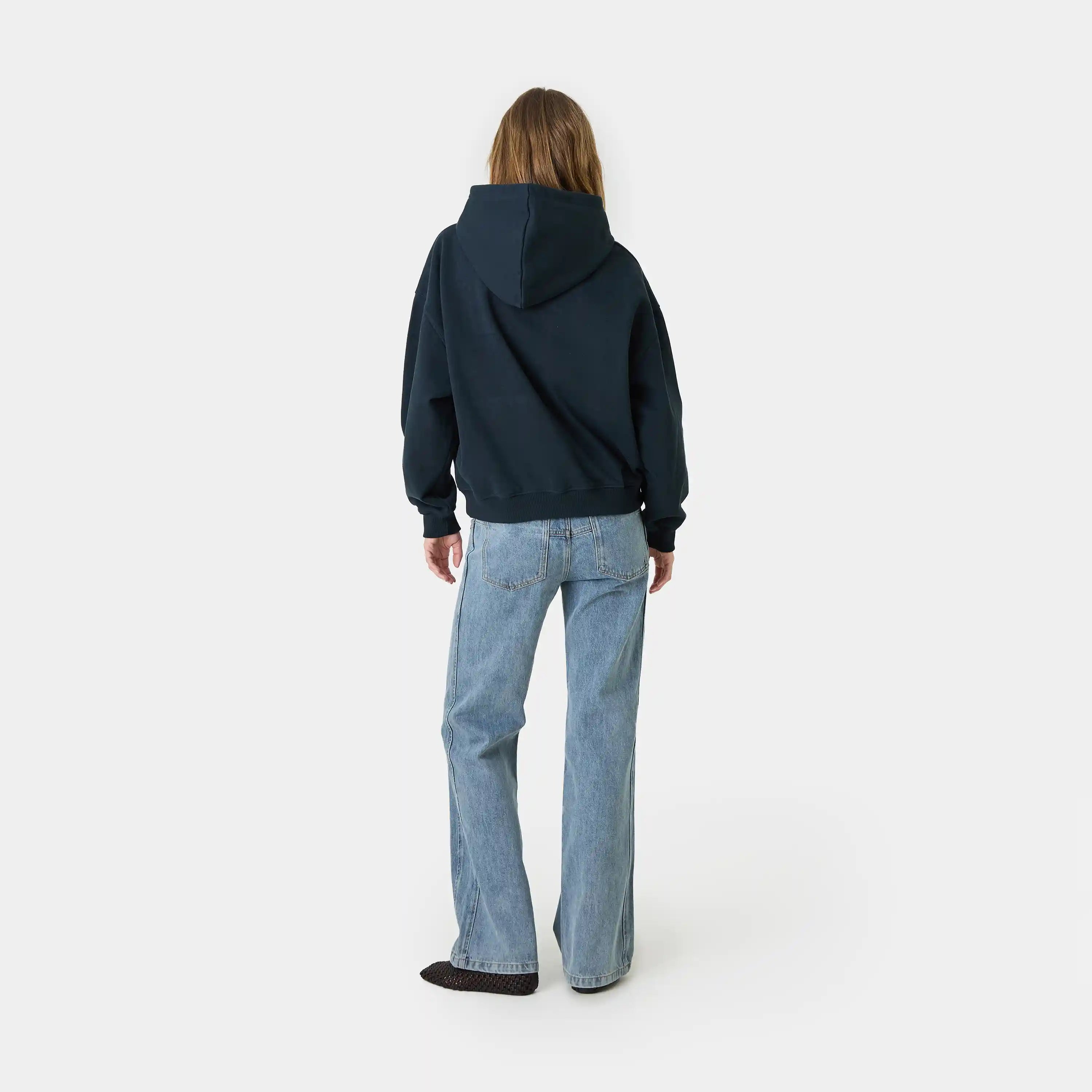 Metro Navy Oversized Hoodie Hoodies Eme Studios