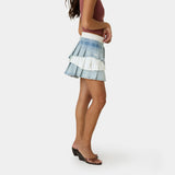 Forest Light Denim Skirt Woman Pants Eme Studios