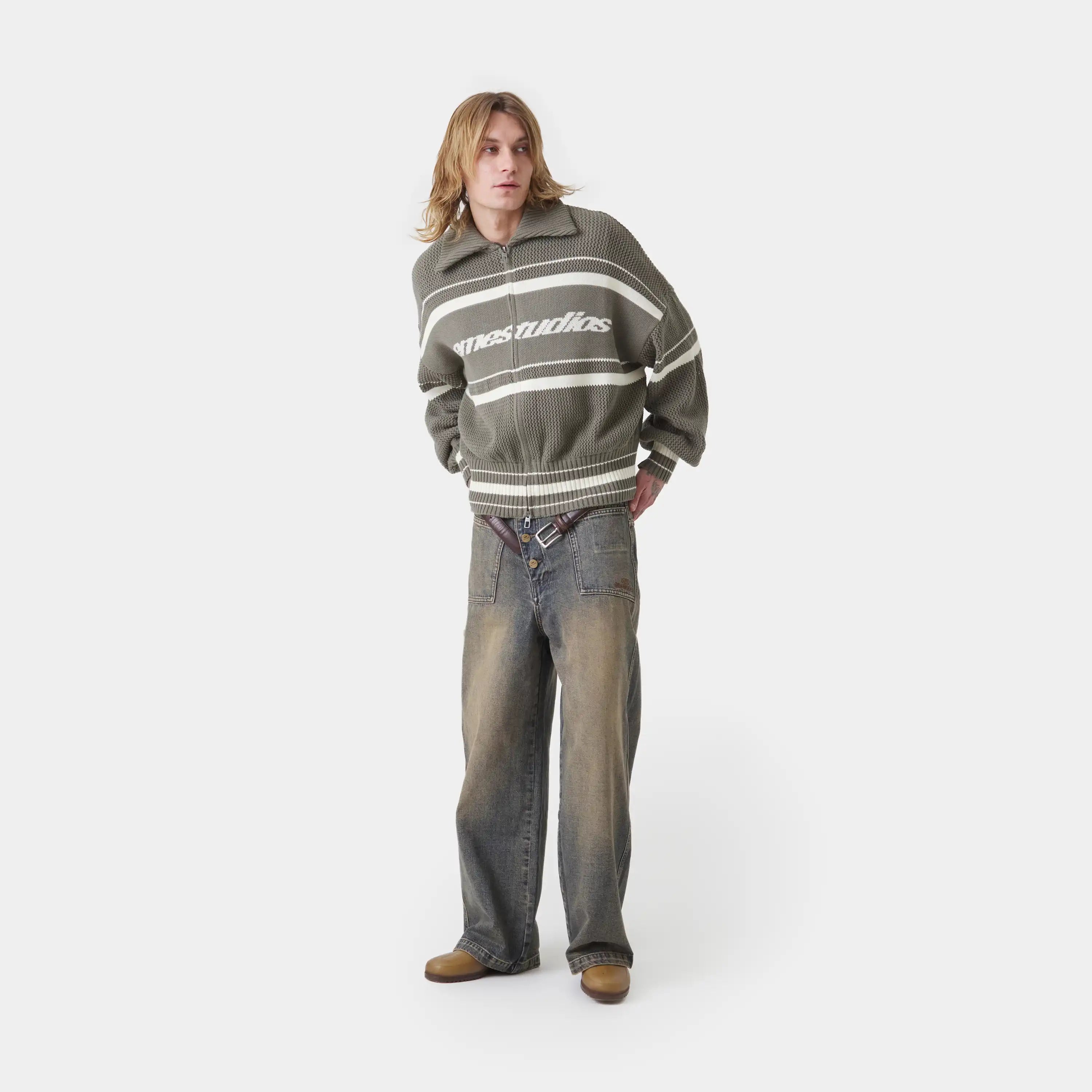 Unit Forest Zipper Knit Knitwear Eme Studios