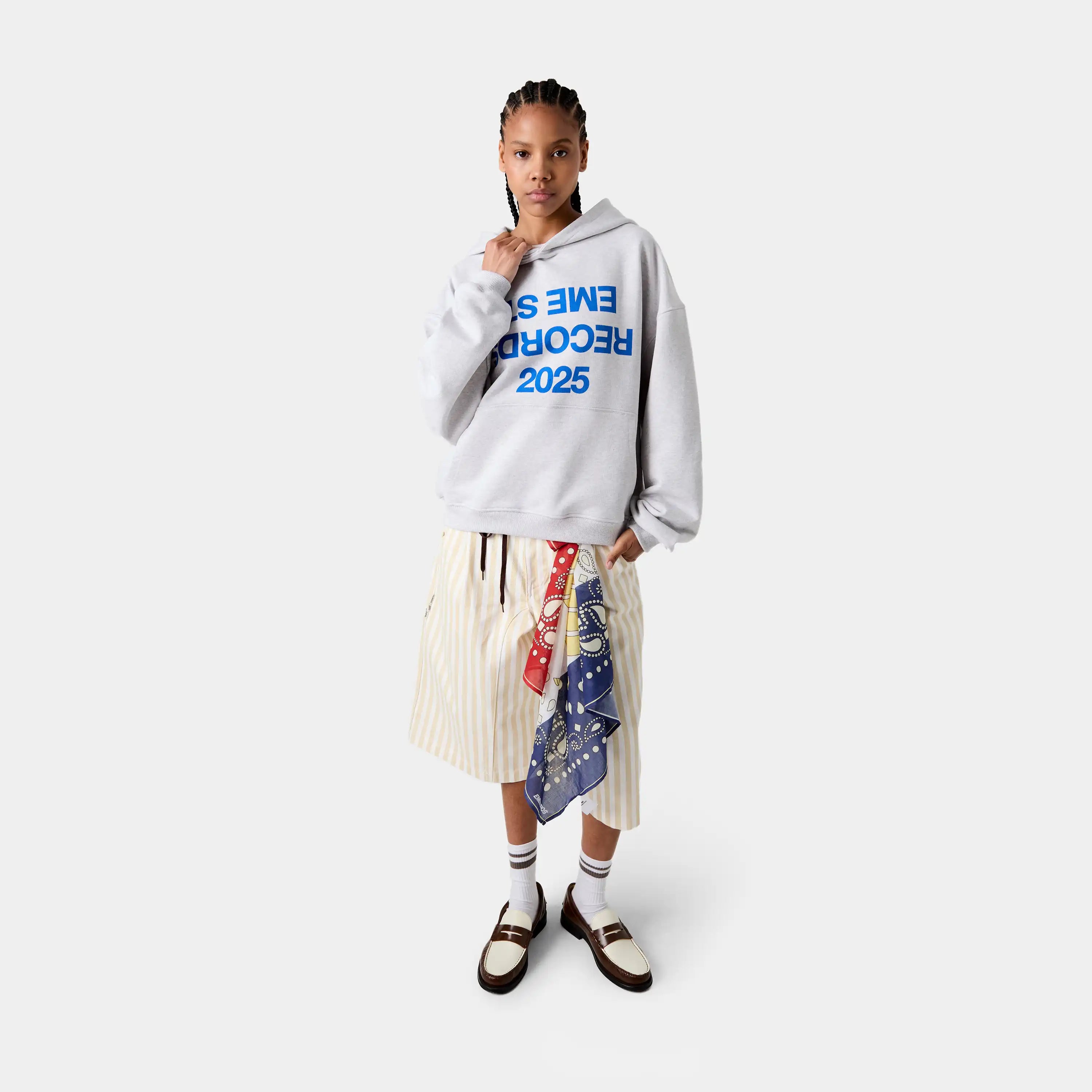 Inside Out Heather Grey Oversized Hoodie Hoodies eme